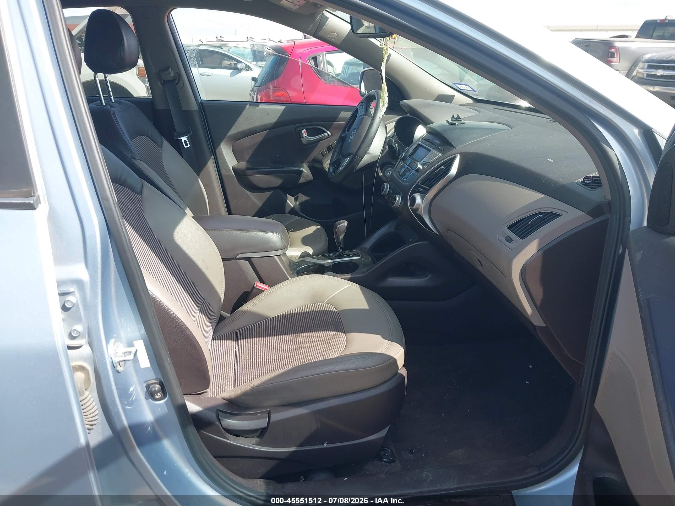 2013 Hyundai Tucson Gls Light Blue vin: KM8JU3AC3DU647280