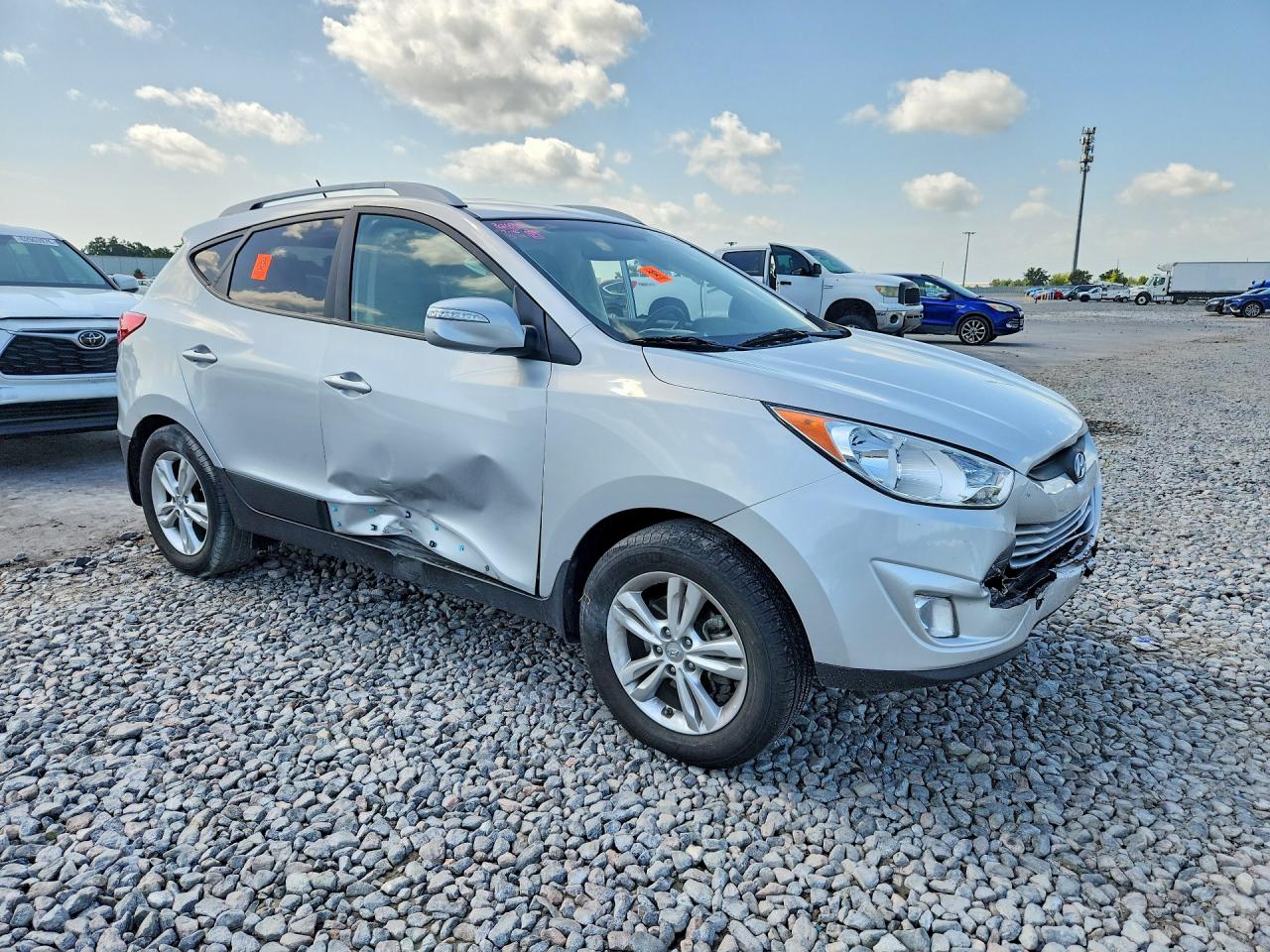 2013 Hyundai Tucson Gls Silver vin: KM8JU3AC3DU656822