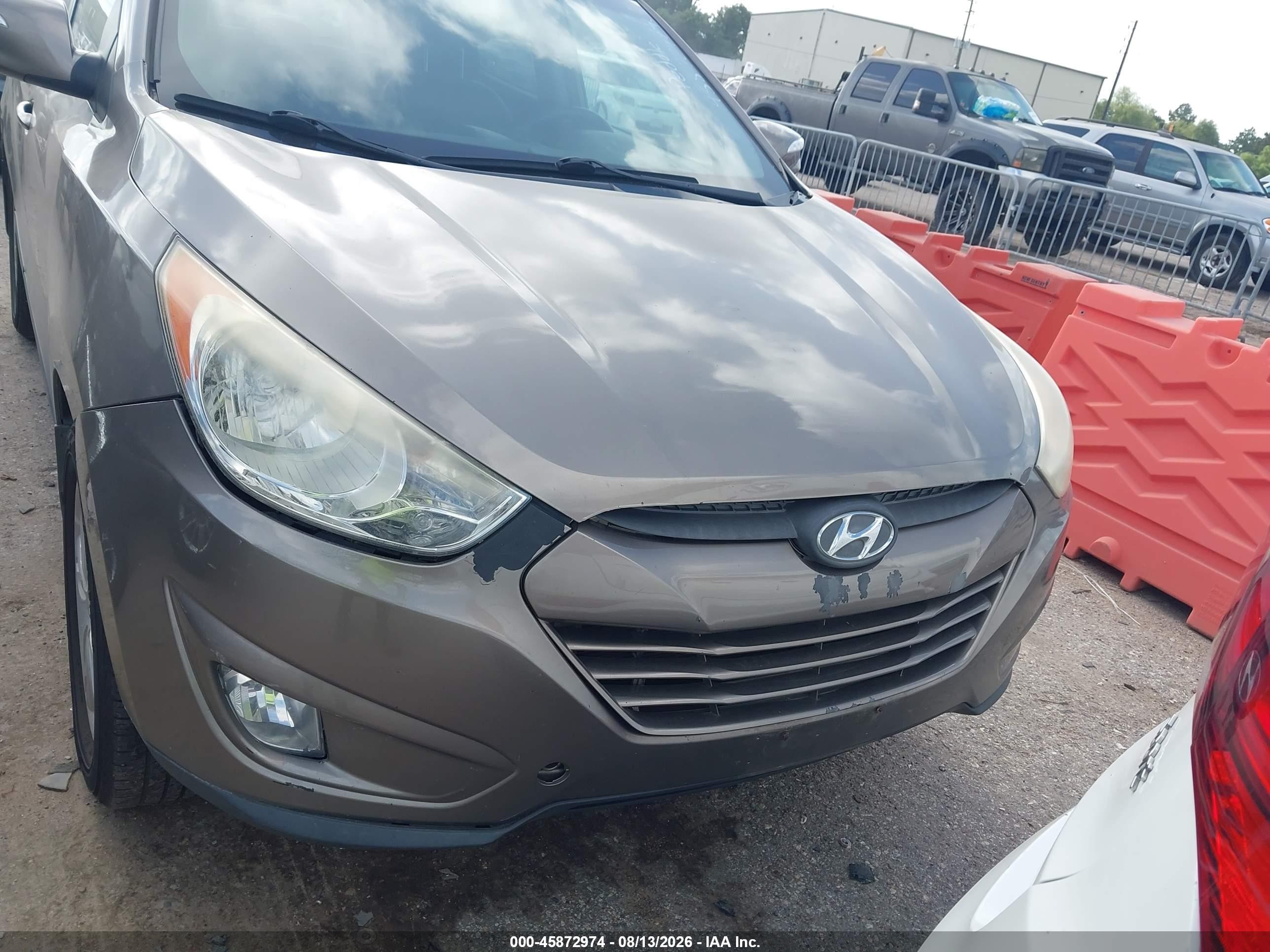 2013 Hyundai Tucson Gls Gray vin: KM8JU3AC3DU669750