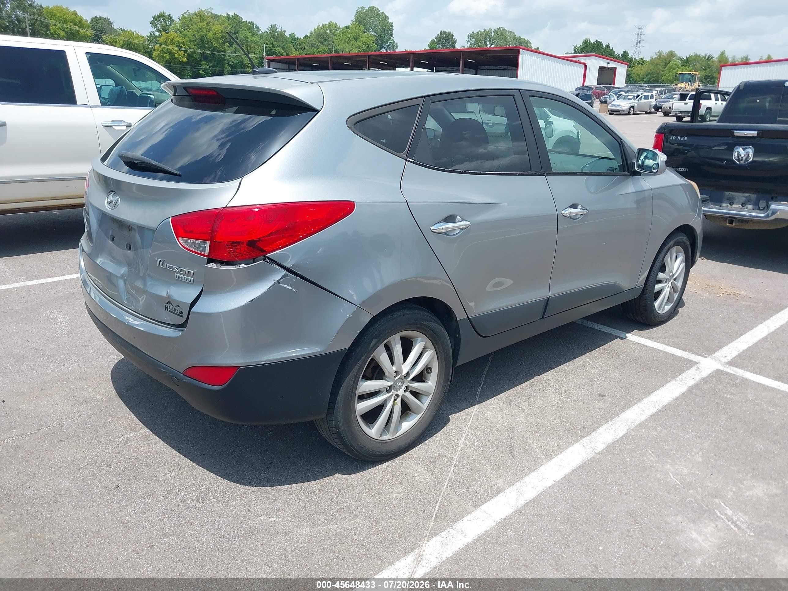 2010 Hyundai Tucson Limited Gray vin: KM8JU3AC4AU038548