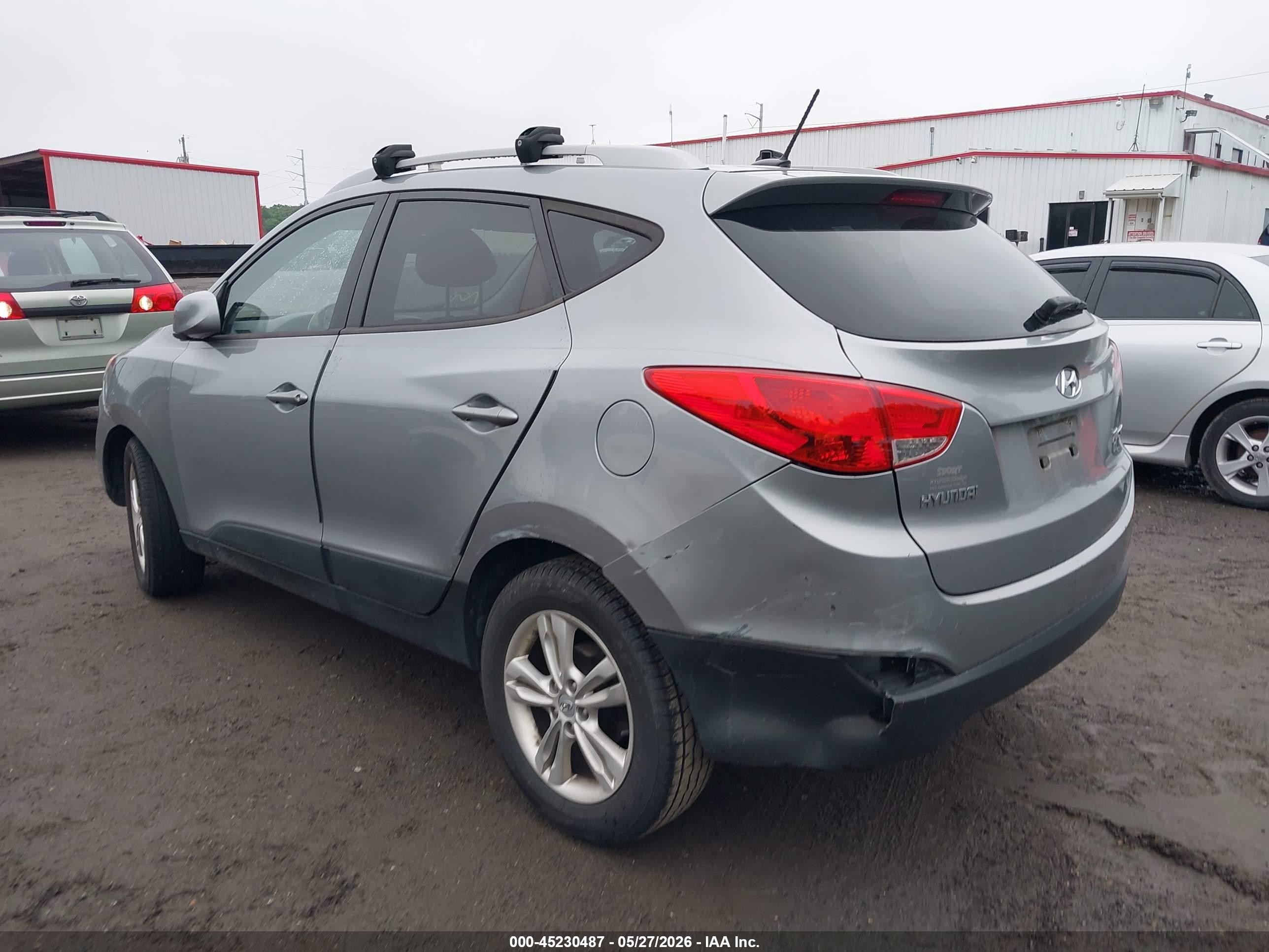 2010 Hyundai Tucson Gls Silver vin: KM8JU3AC4AU083912