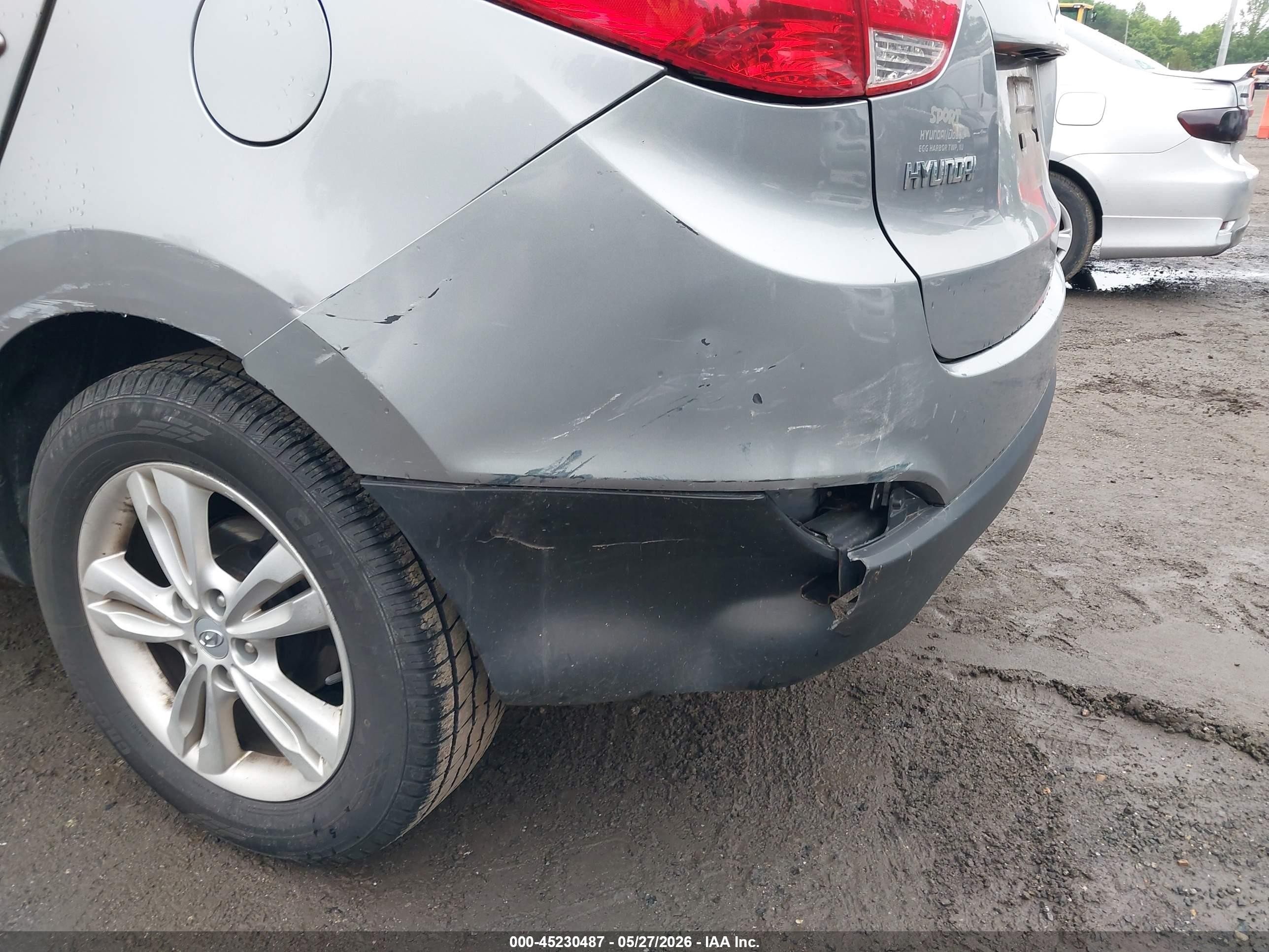 2010 Hyundai Tucson Gls Silver vin: KM8JU3AC4AU083912