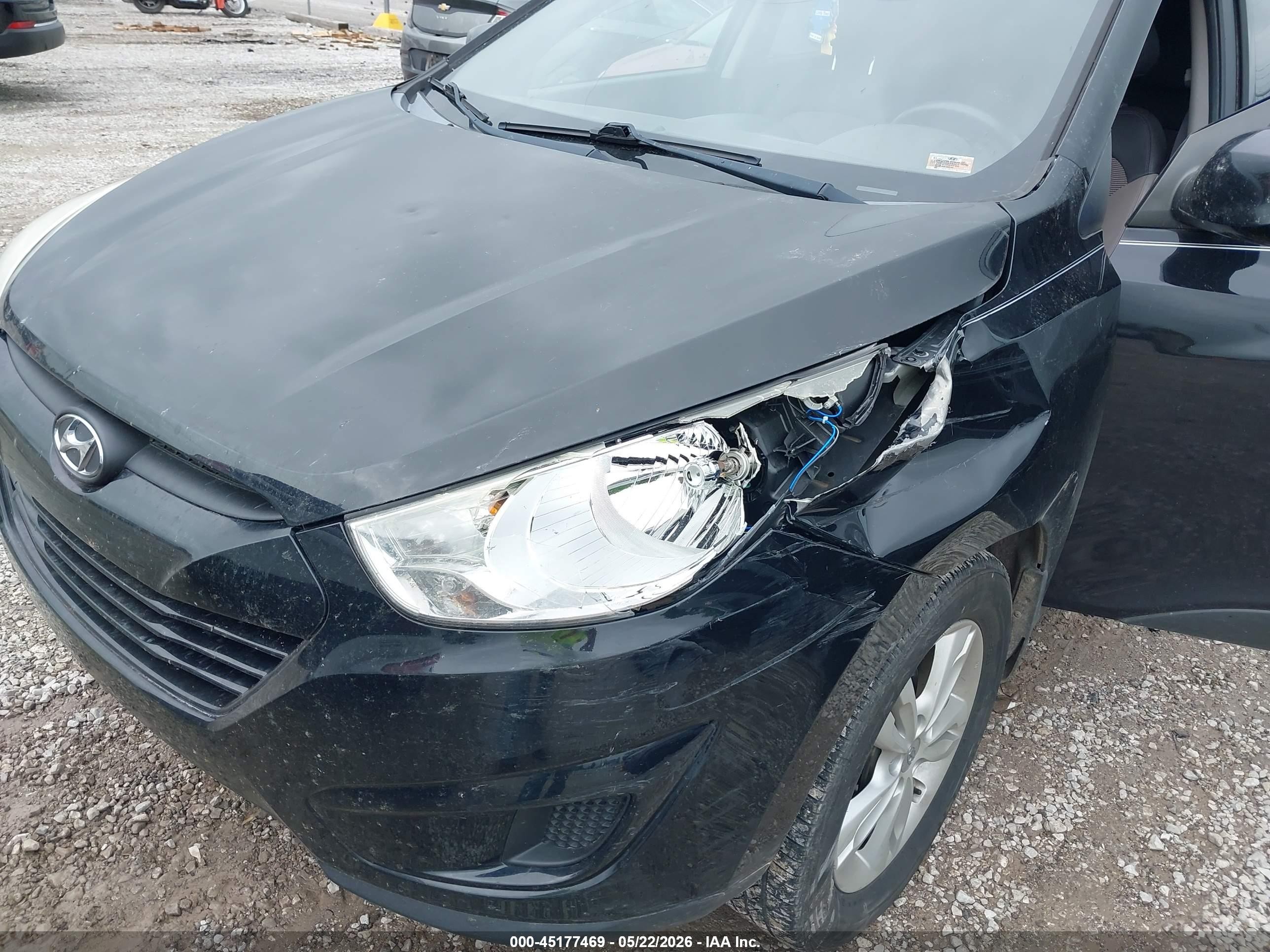 2011 Hyundai Tucson Gls Black vin: KM8JU3AC4BU124783