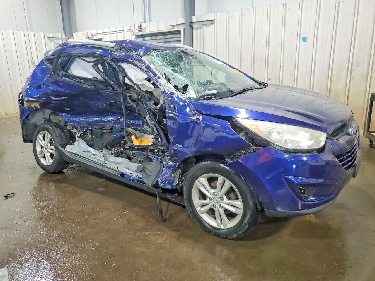 2011 Hyundai Tucson Gls Blue vin: KM8JU3AC4BU136657