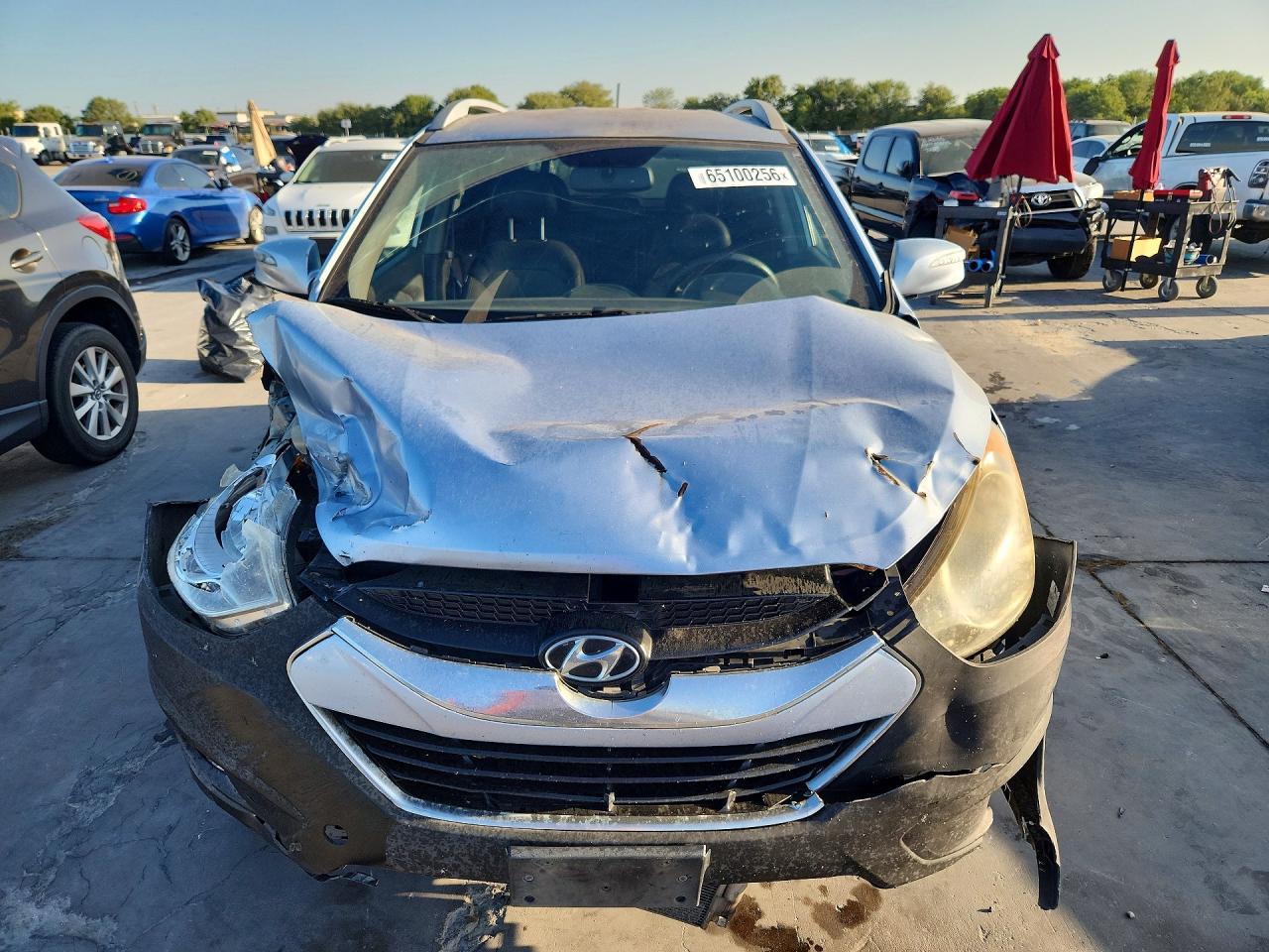 2011 Hyundai Tucson Limited Blue vin: KM8JU3AC4BU138151