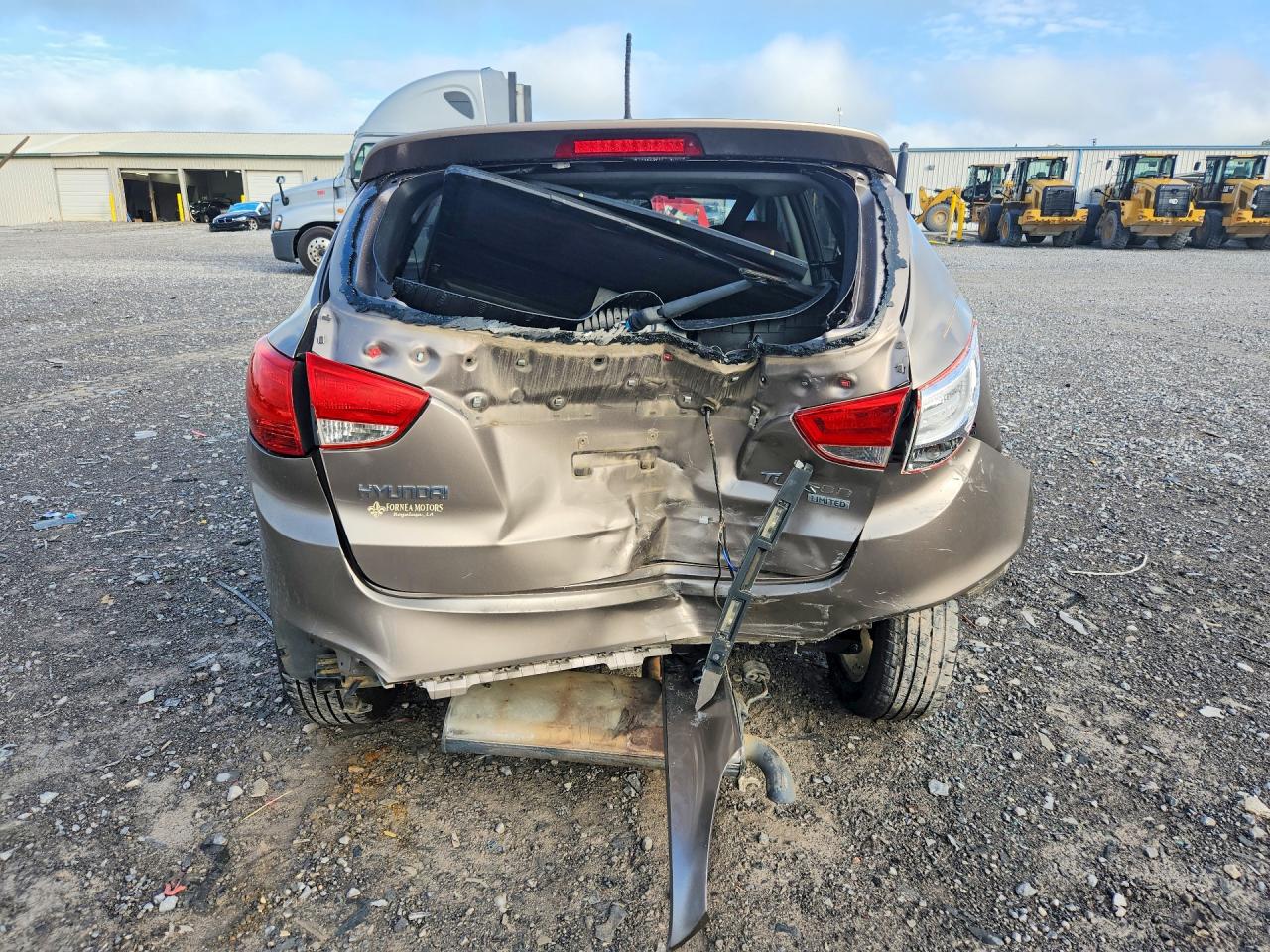 2011 Hyundai Tucson Limited Желто-коричневый vin: KM8JU3AC4BU153765