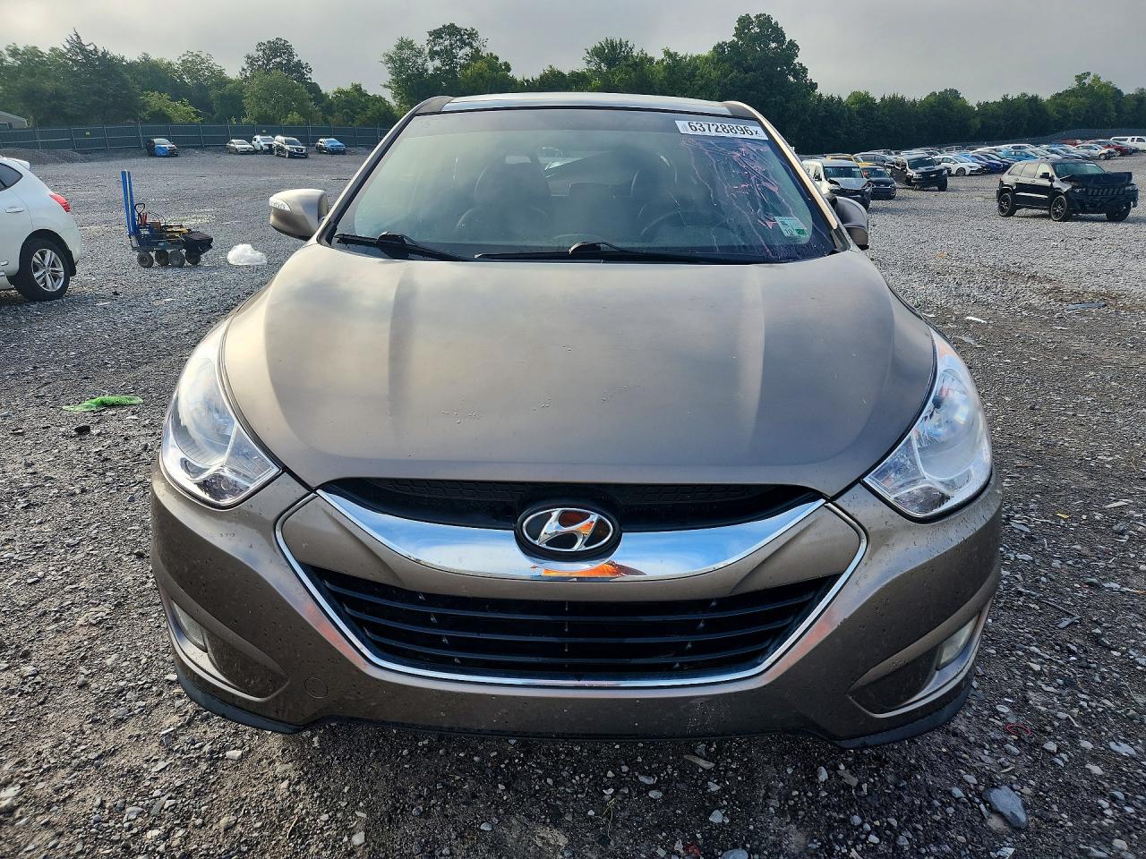 2011 Hyundai Tucson Limited Желто-коричневый vin: KM8JU3AC4BU153765