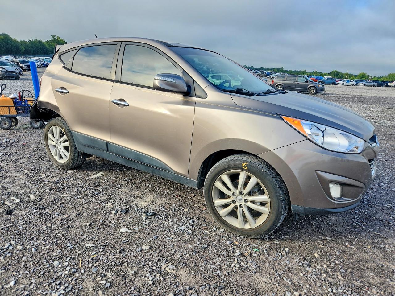 2011 Hyundai Tucson Limited Желто-коричневый vin: KM8JU3AC4BU153765