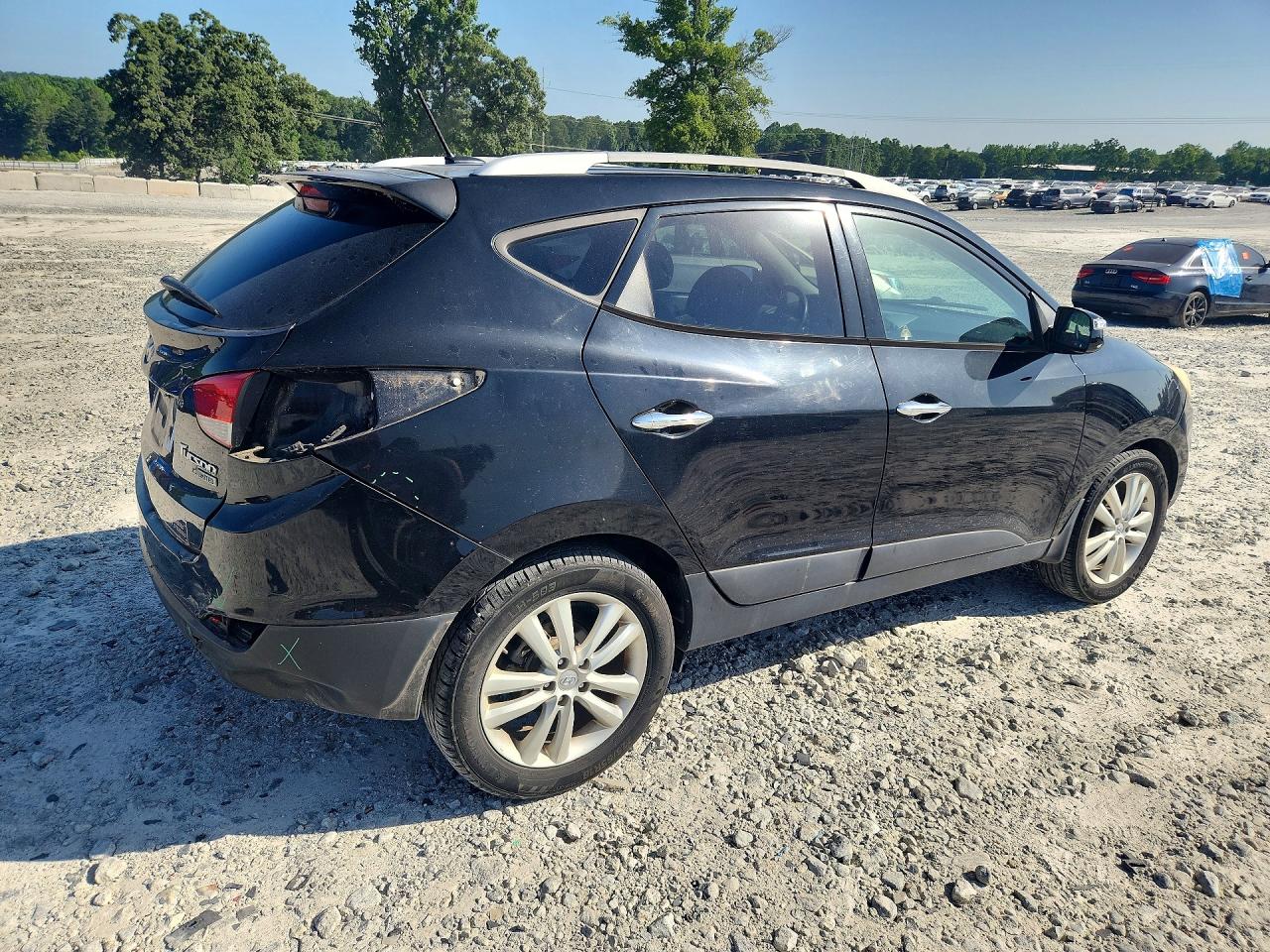 2011 Hyundai Tucson Limited Black vin: KM8JU3AC4BU169125