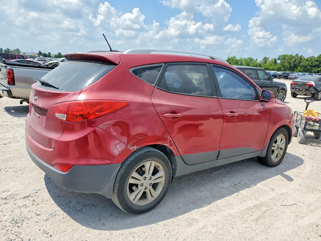 2011 Hyundai Tucson Gls Red vin: KM8JU3AC4BU229176