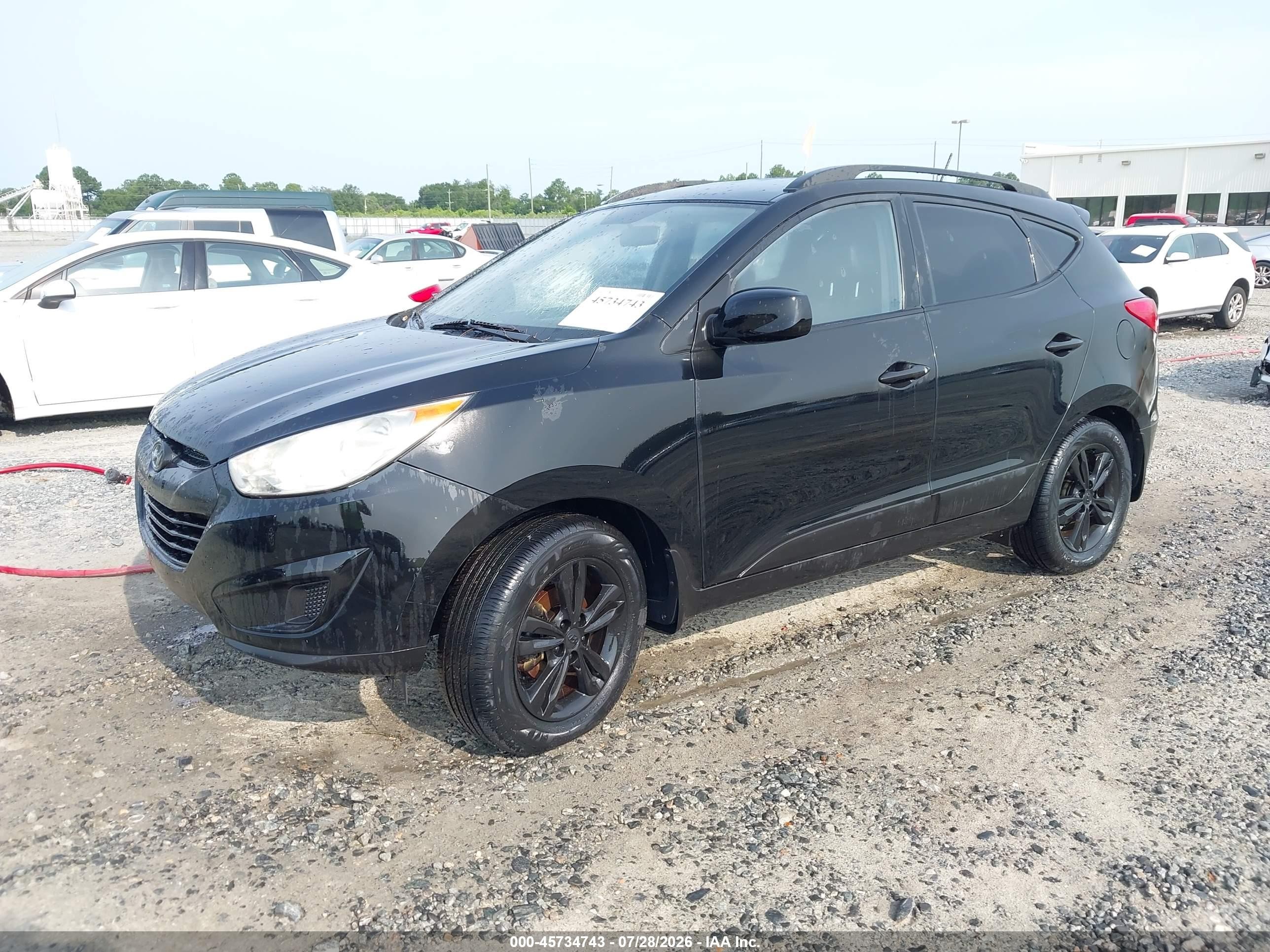 2011 Hyundai Tucson Gls Black vin: KM8JU3AC4BU291368