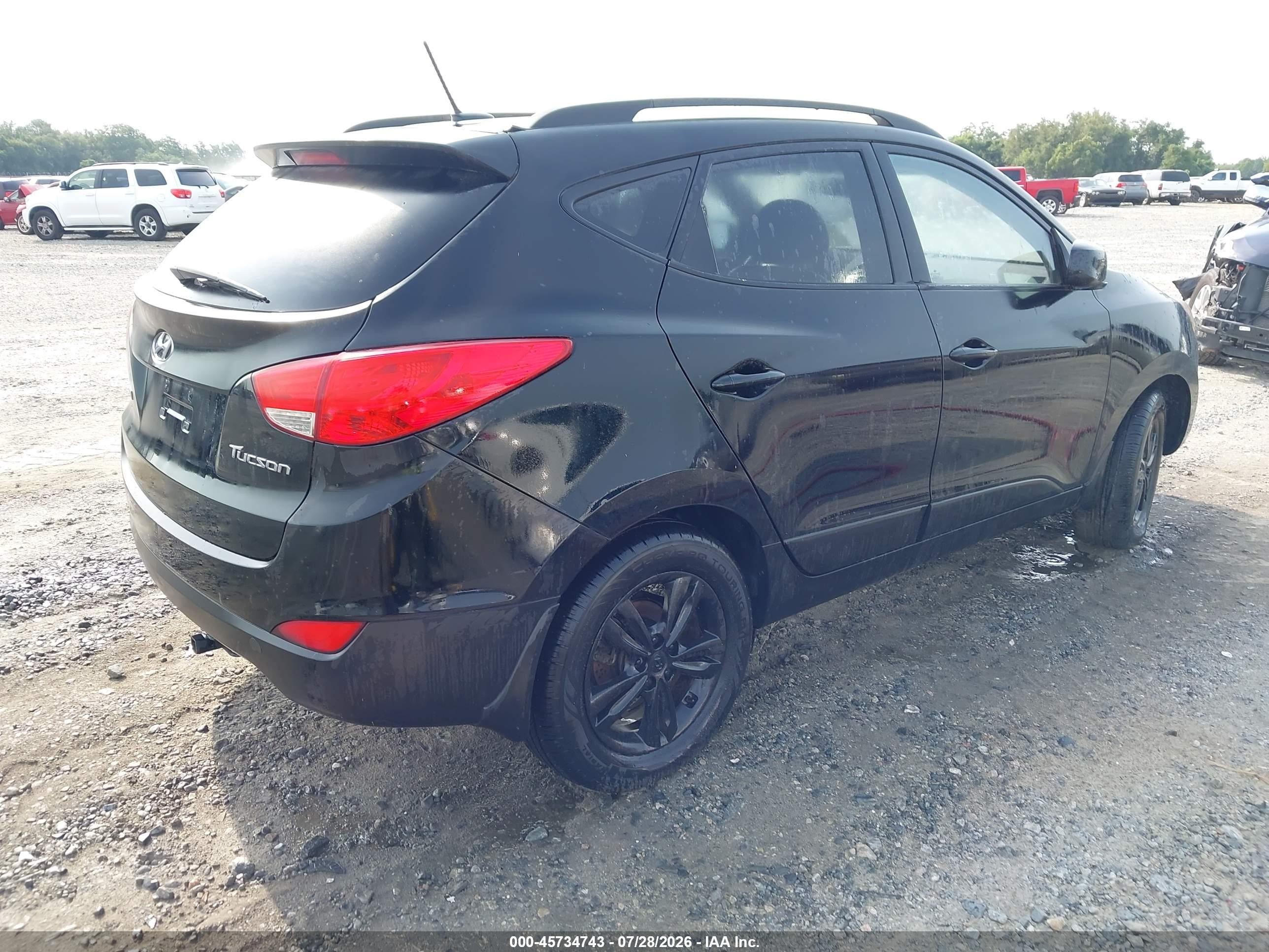2011 Hyundai Tucson Gls Black vin: KM8JU3AC4BU291368