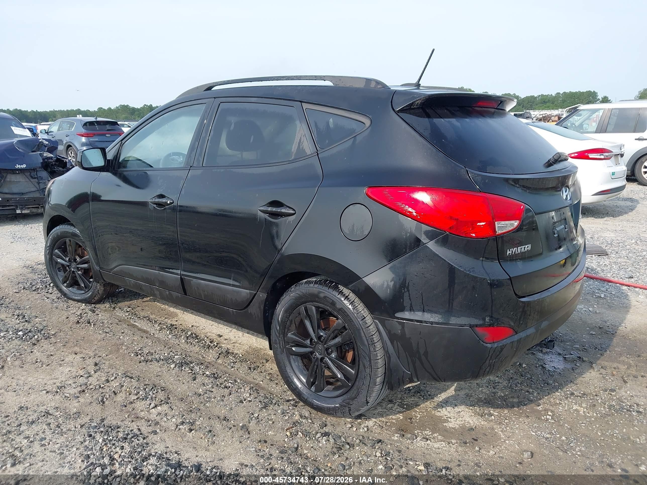 2011 Hyundai Tucson Gls Black vin: KM8JU3AC4BU291368