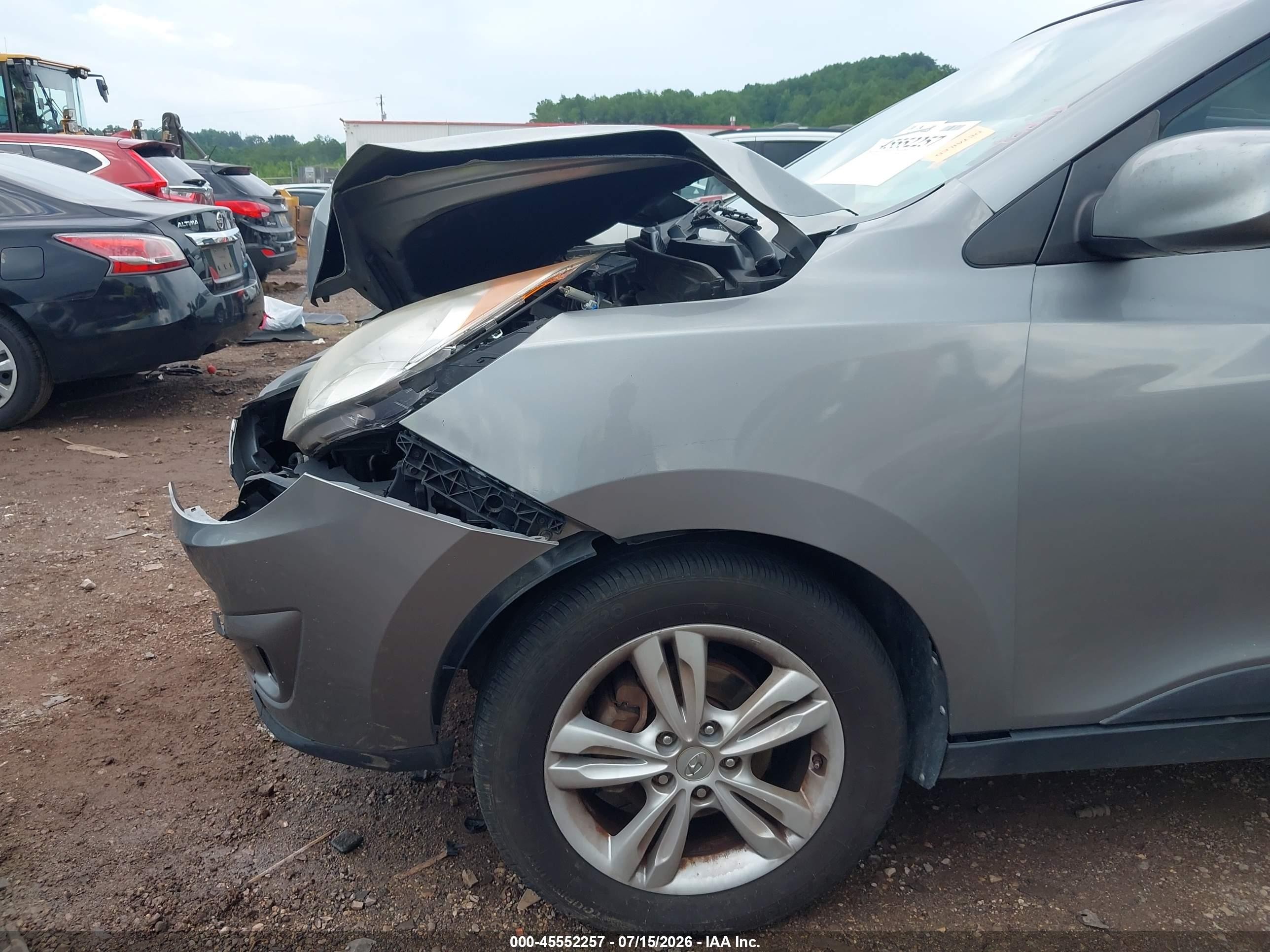 2011 Hyundai Tucson Gls Gray vin: KM8JU3AC4BU300344