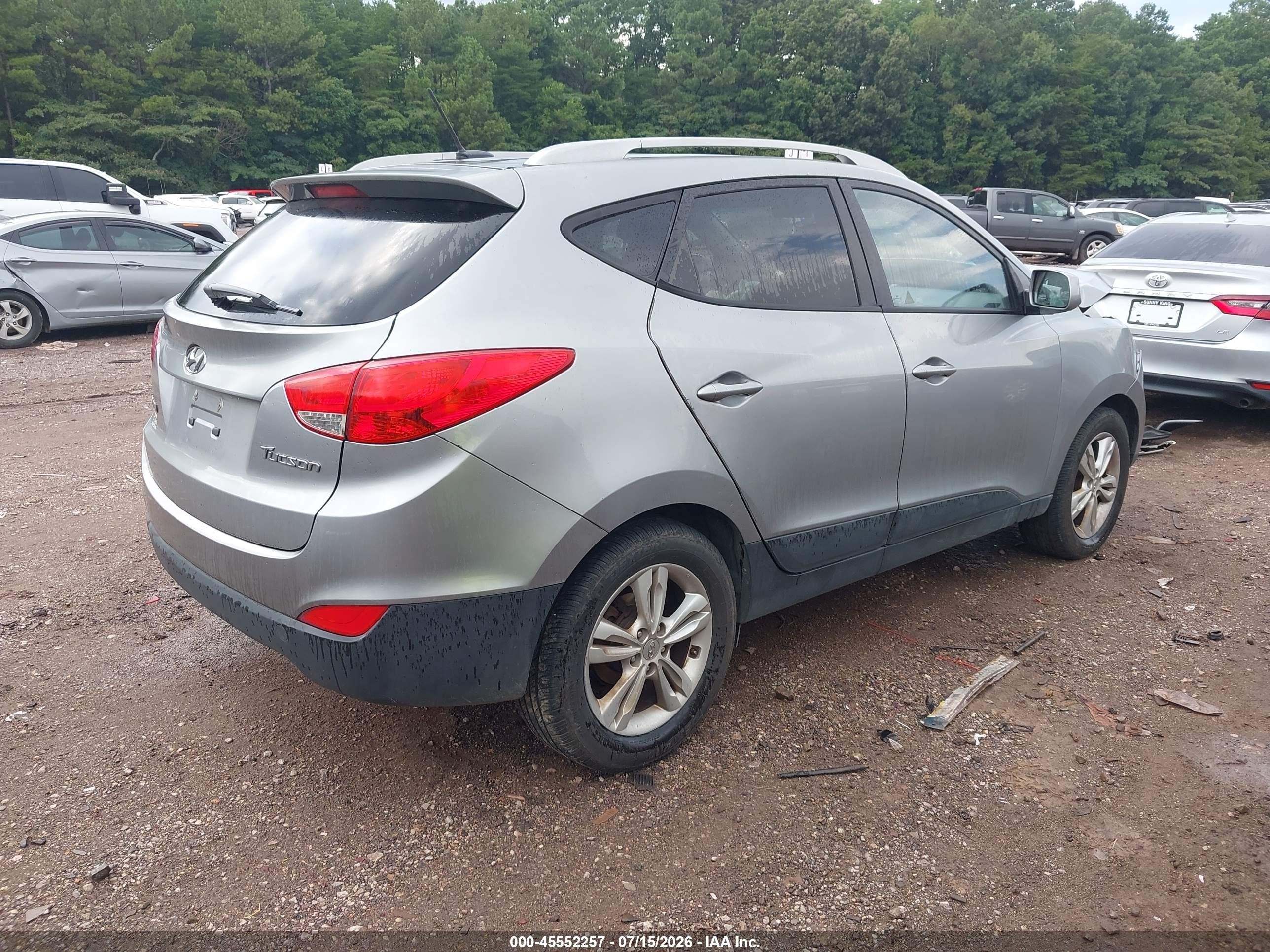 2011 Hyundai Tucson Gls Gray vin: KM8JU3AC4BU300344