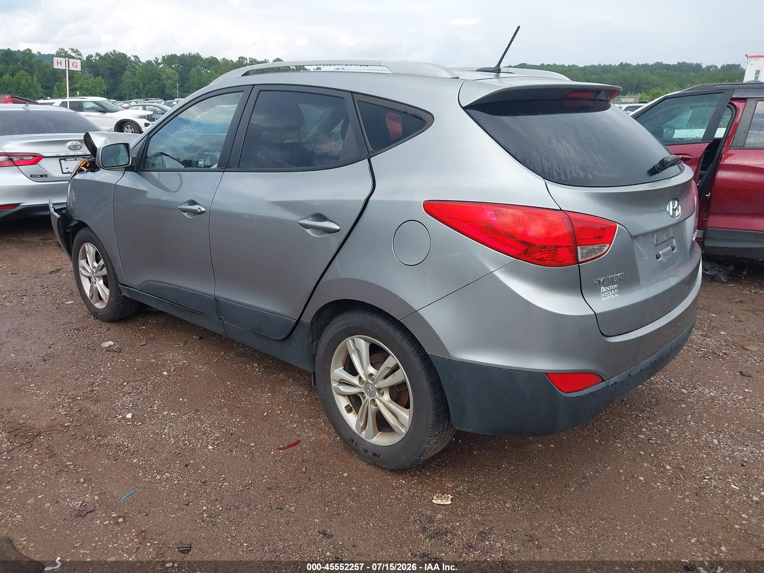 2011 Hyundai Tucson Gls Gray vin: KM8JU3AC4BU300344