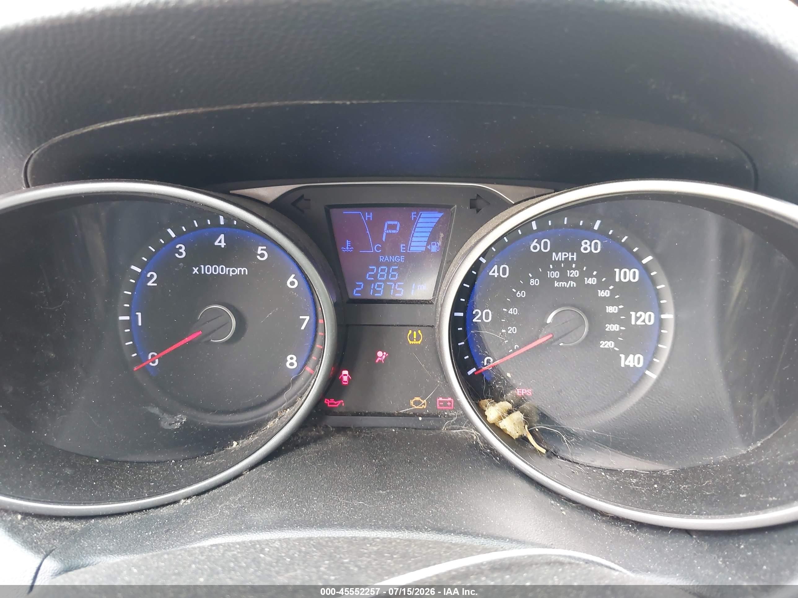 2011 Hyundai Tucson Gls Gray vin: KM8JU3AC4BU300344