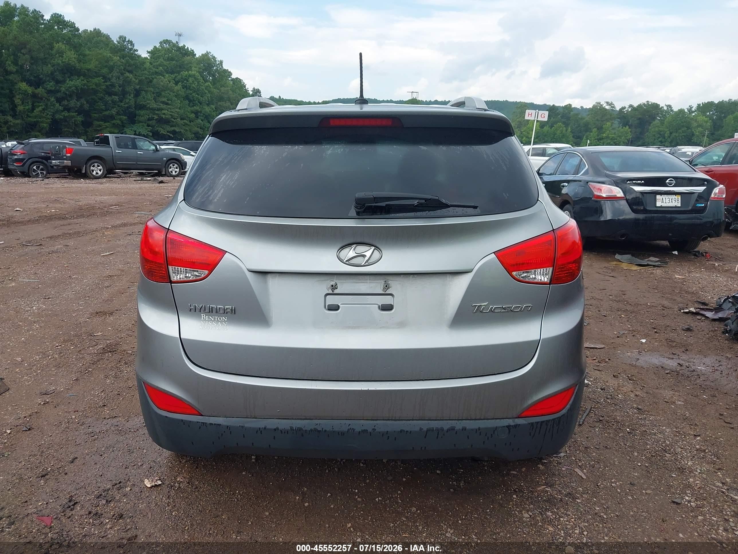 2011 Hyundai Tucson Gls Gray vin: KM8JU3AC4BU300344