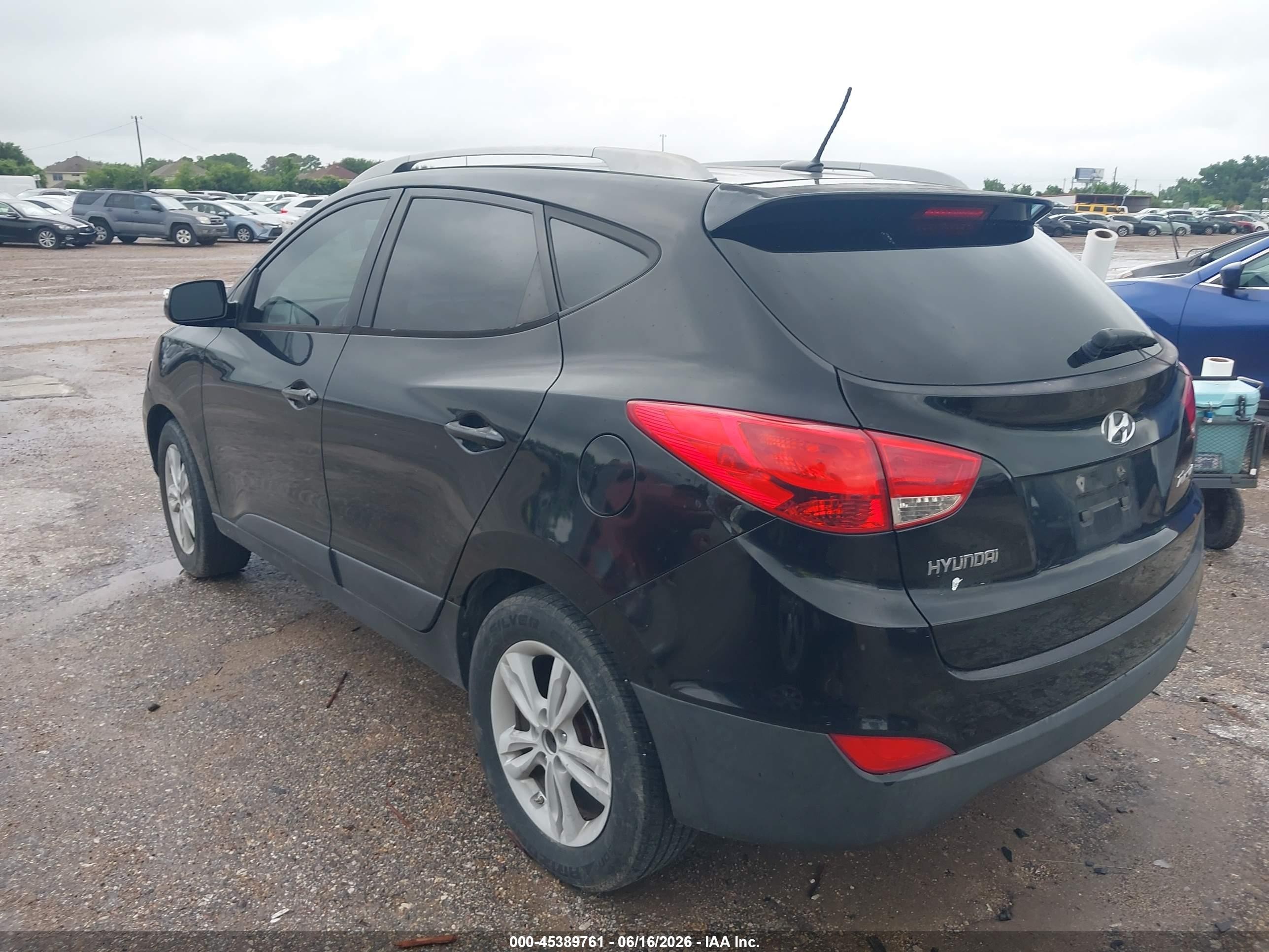 2012 Hyundai Tucson Gls Black vin: KM8JU3AC4CU379046
