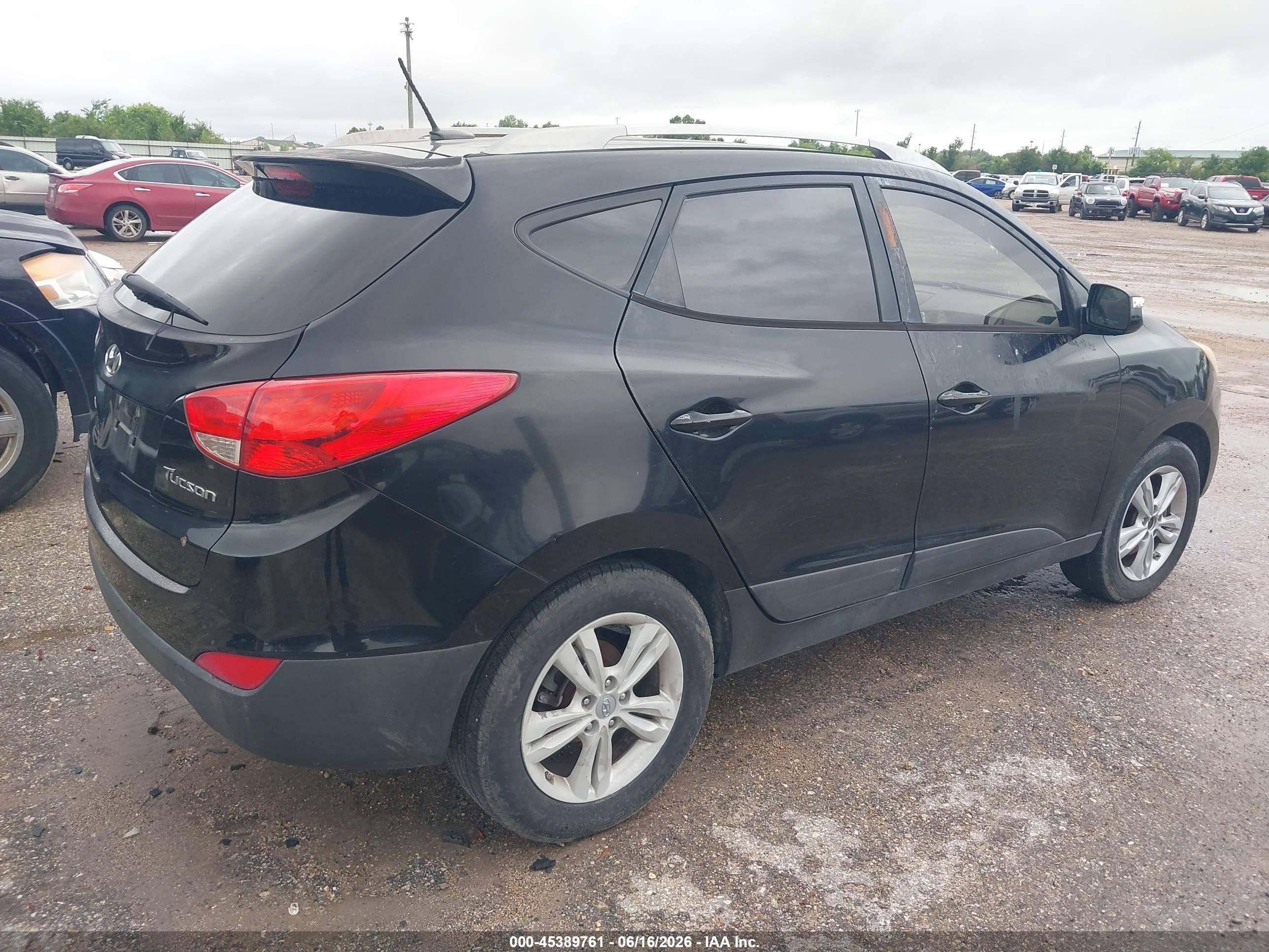 2012 Hyundai Tucson Gls Black vin: KM8JU3AC4CU379046