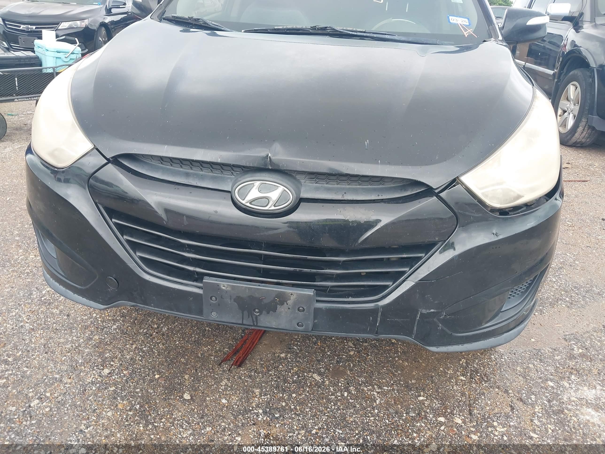 2012 Hyundai Tucson Gls Black vin: KM8JU3AC4CU379046