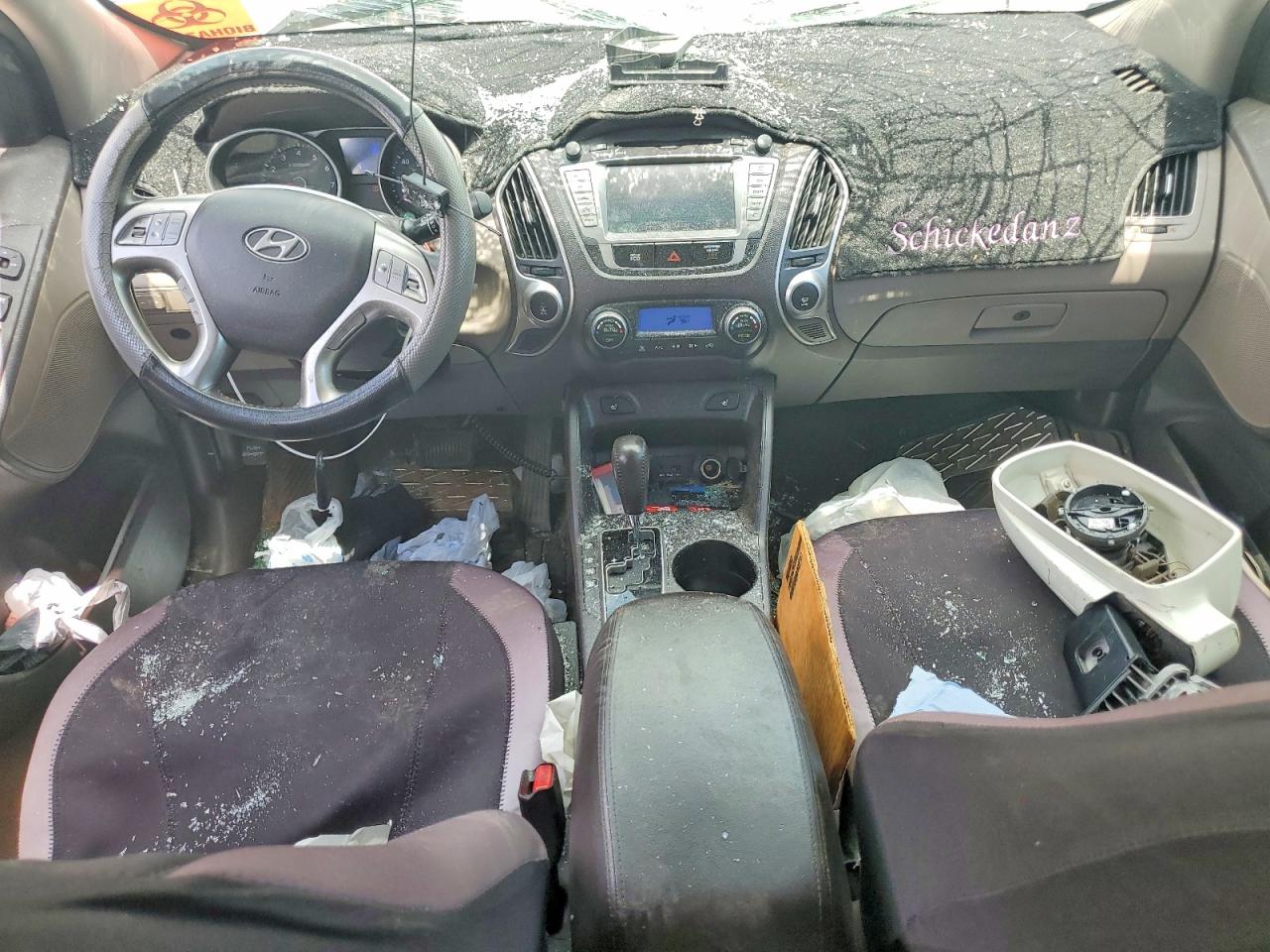 2012 Hyundai Tucson Limited White vin: KM8JU3AC4CU498442