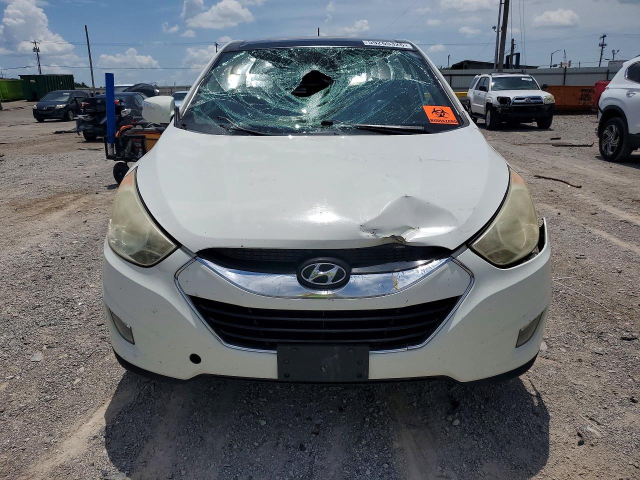 2012 Hyundai Tucson Limited White vin: KM8JU3AC4CU498442