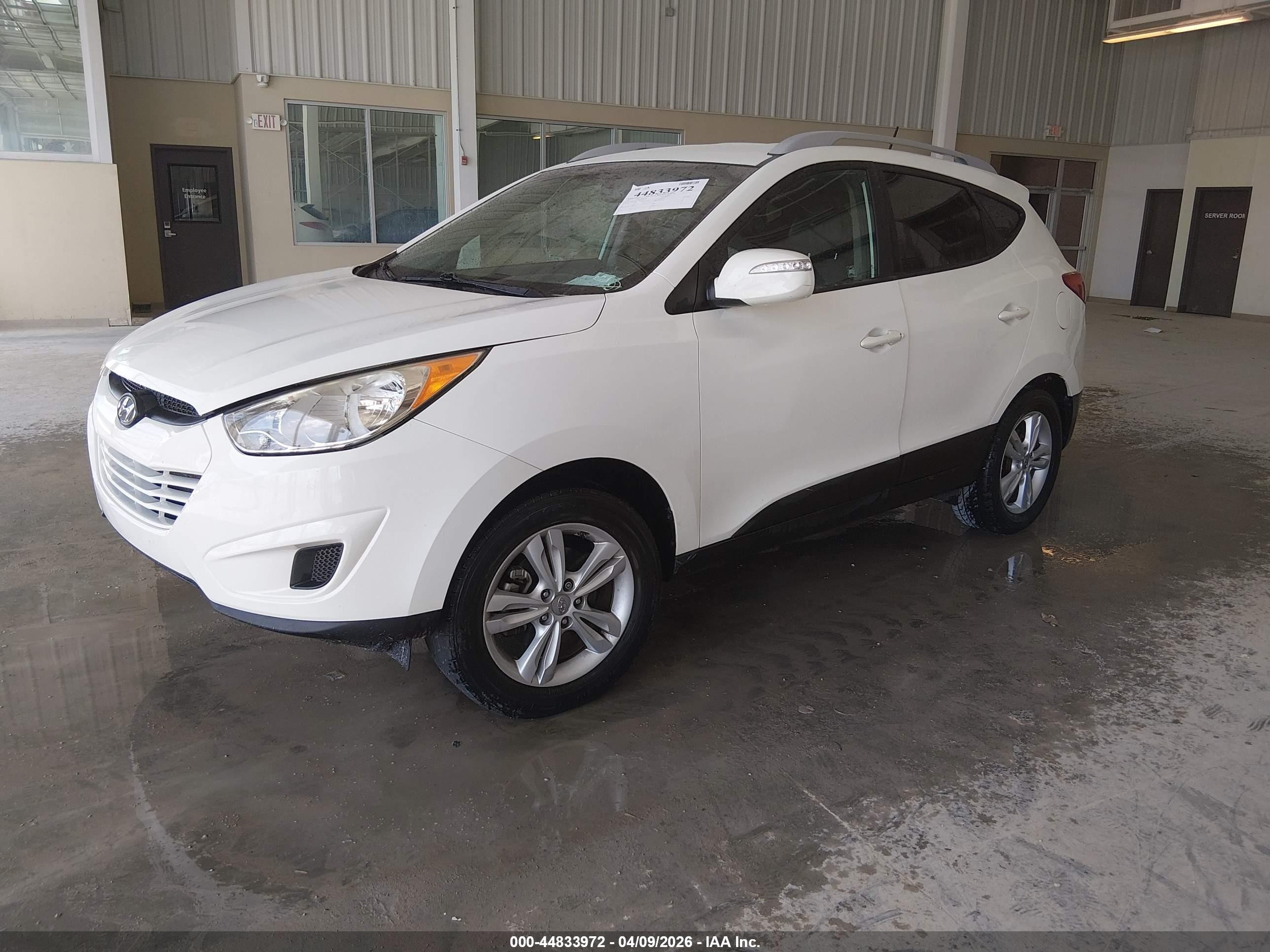 2012 Hyundai Tucson Gls White vin: KM8JU3AC4CU499672