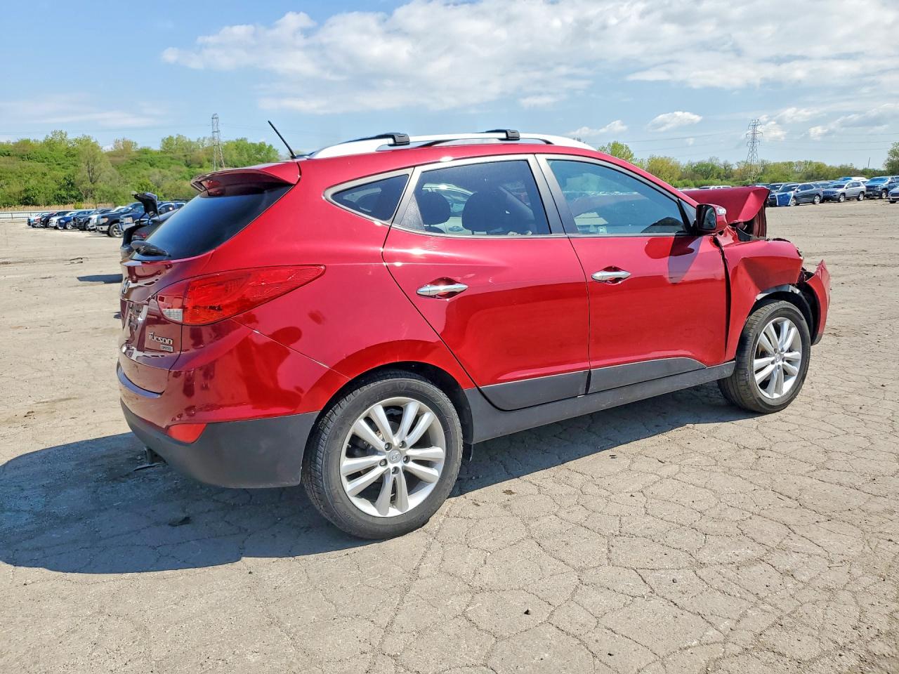 2012 Hyundai Tucson Limited Red vin: KM8JU3AC4CU511013