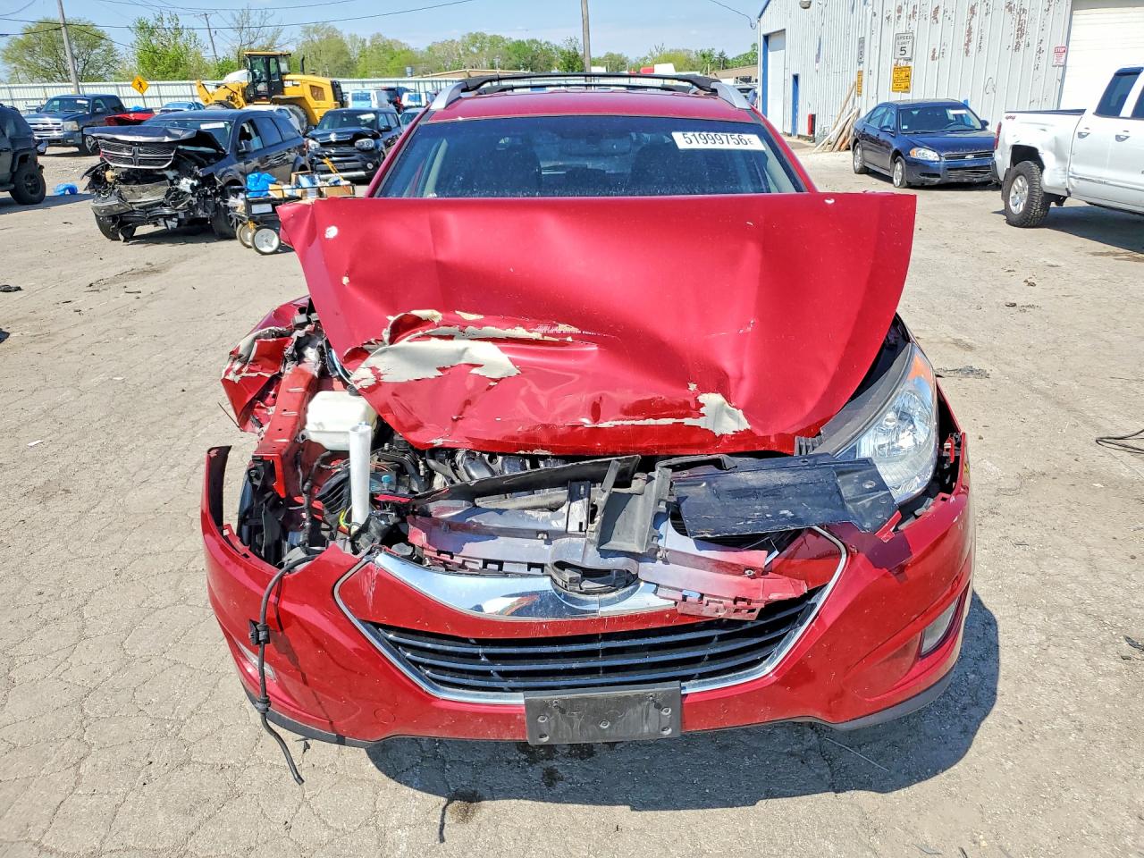 2012 Hyundai Tucson Limited Red vin: KM8JU3AC4CU511013
