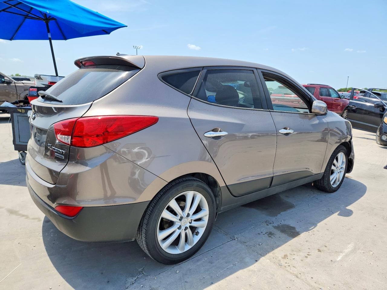 2012 Hyundai Tucson Limited Brown vin: KM8JU3AC4CU511142