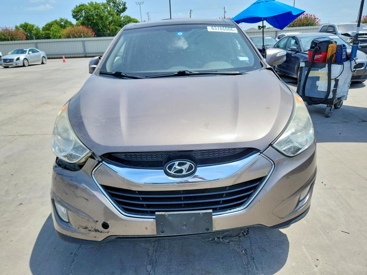 2012 Hyundai Tucson Limited Brown vin: KM8JU3AC4CU511142