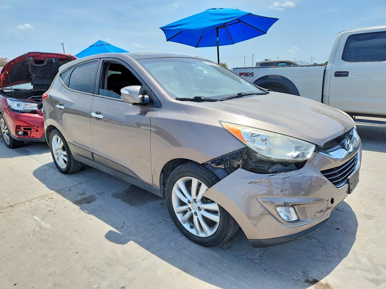 2012 Hyundai Tucson Limited Brown vin: KM8JU3AC4CU511142