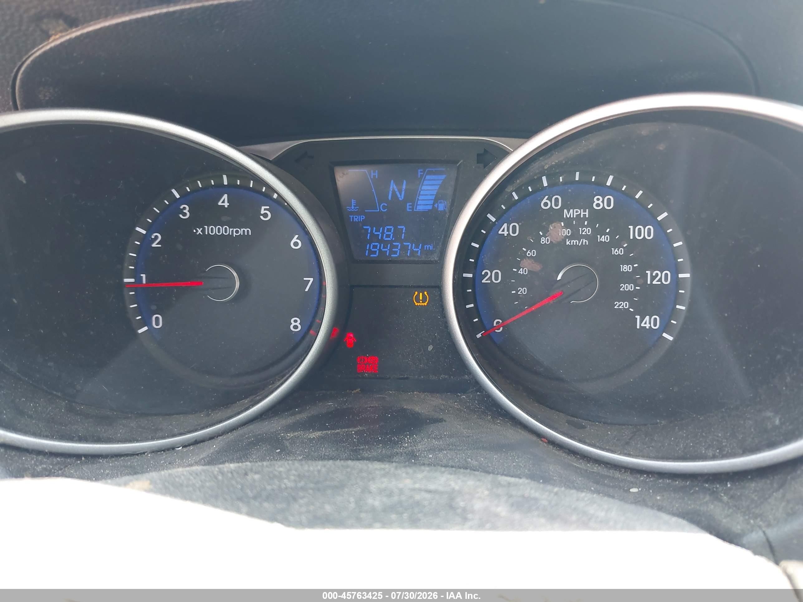 2012 Hyundai Tucson Gls White vin: KM8JU3AC4CU516115