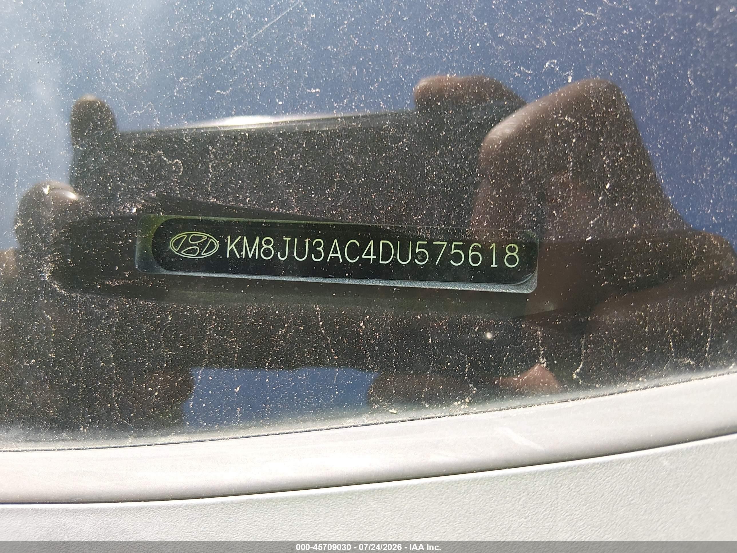 2013 Hyundai Tucson Gls Silver vin: KM8JU3AC4DU575618