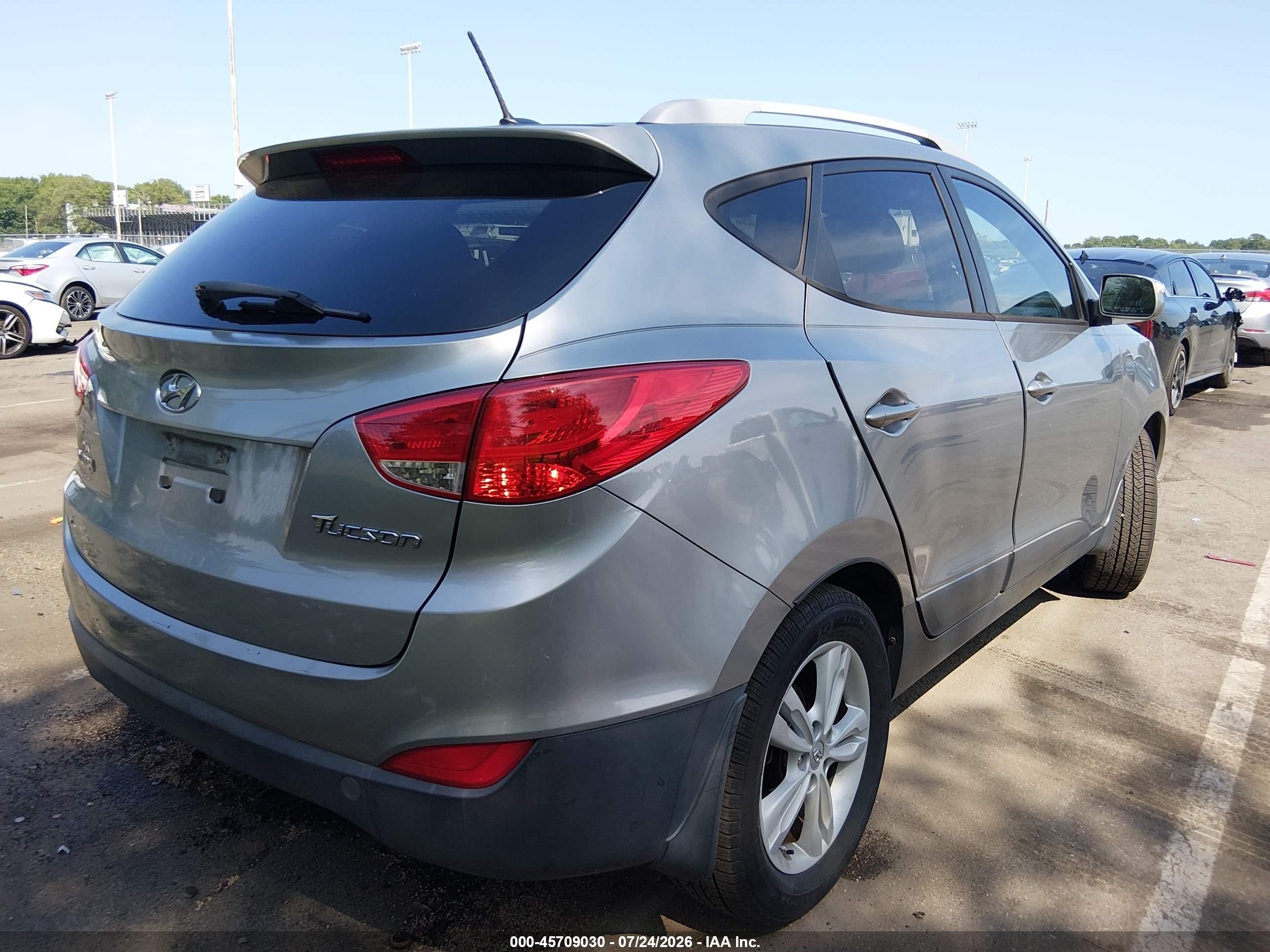2013 Hyundai Tucson Gls Silver vin: KM8JU3AC4DU575618