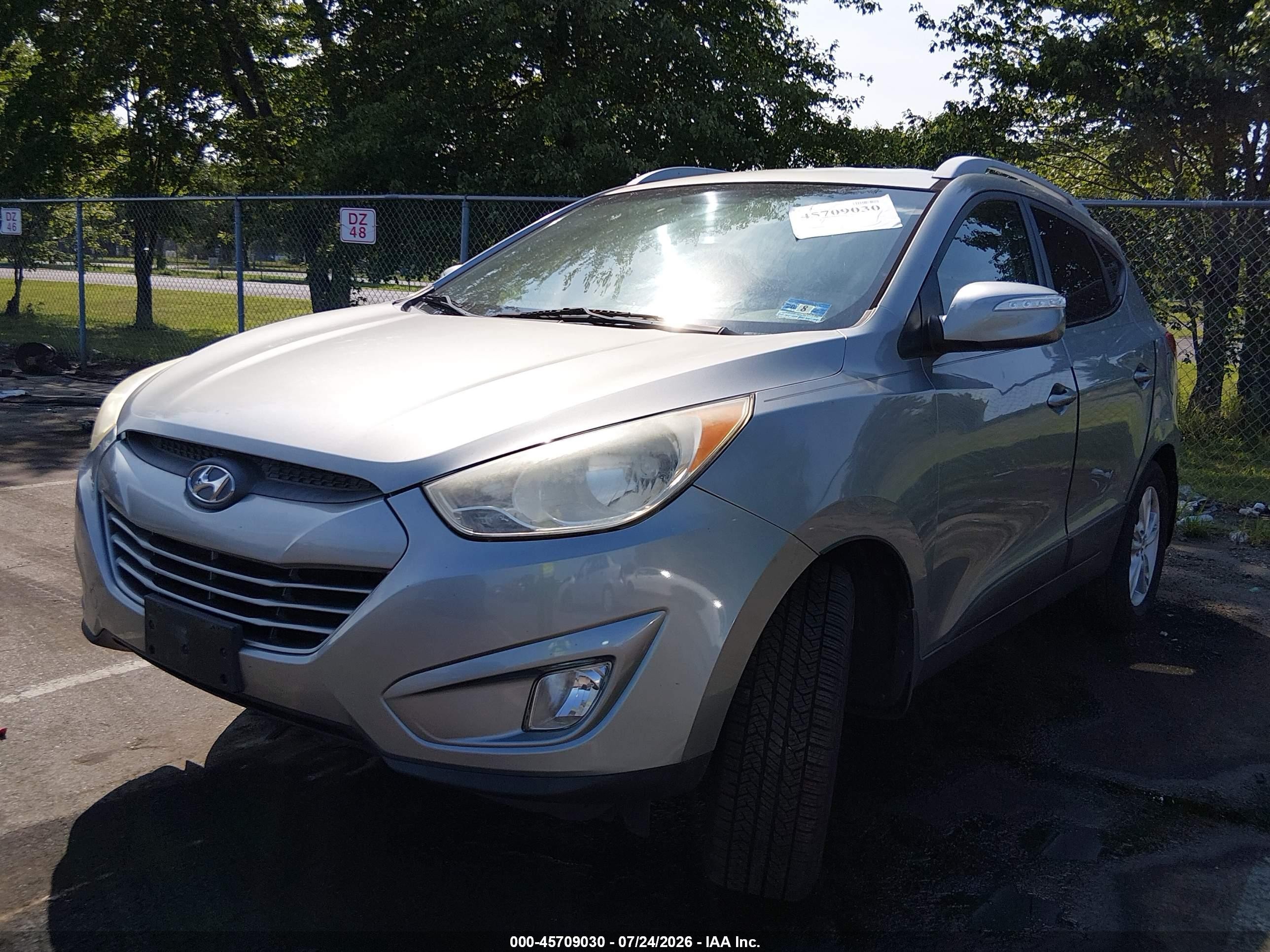 2013 Hyundai Tucson Gls Silver vin: KM8JU3AC4DU575618