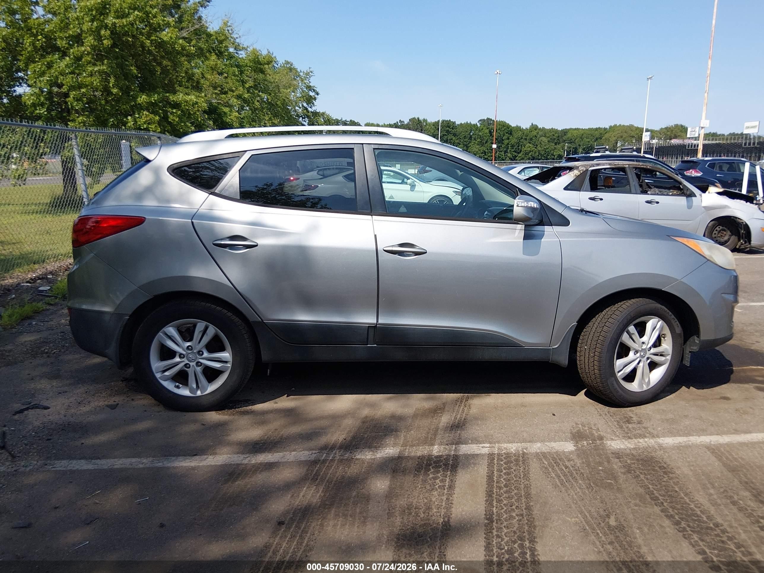 2013 Hyundai Tucson Gls Silver vin: KM8JU3AC4DU575618