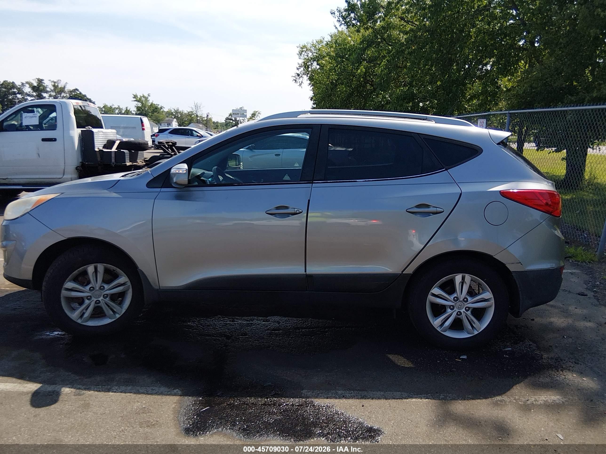 2013 Hyundai Tucson Gls Silver vin: KM8JU3AC4DU575618