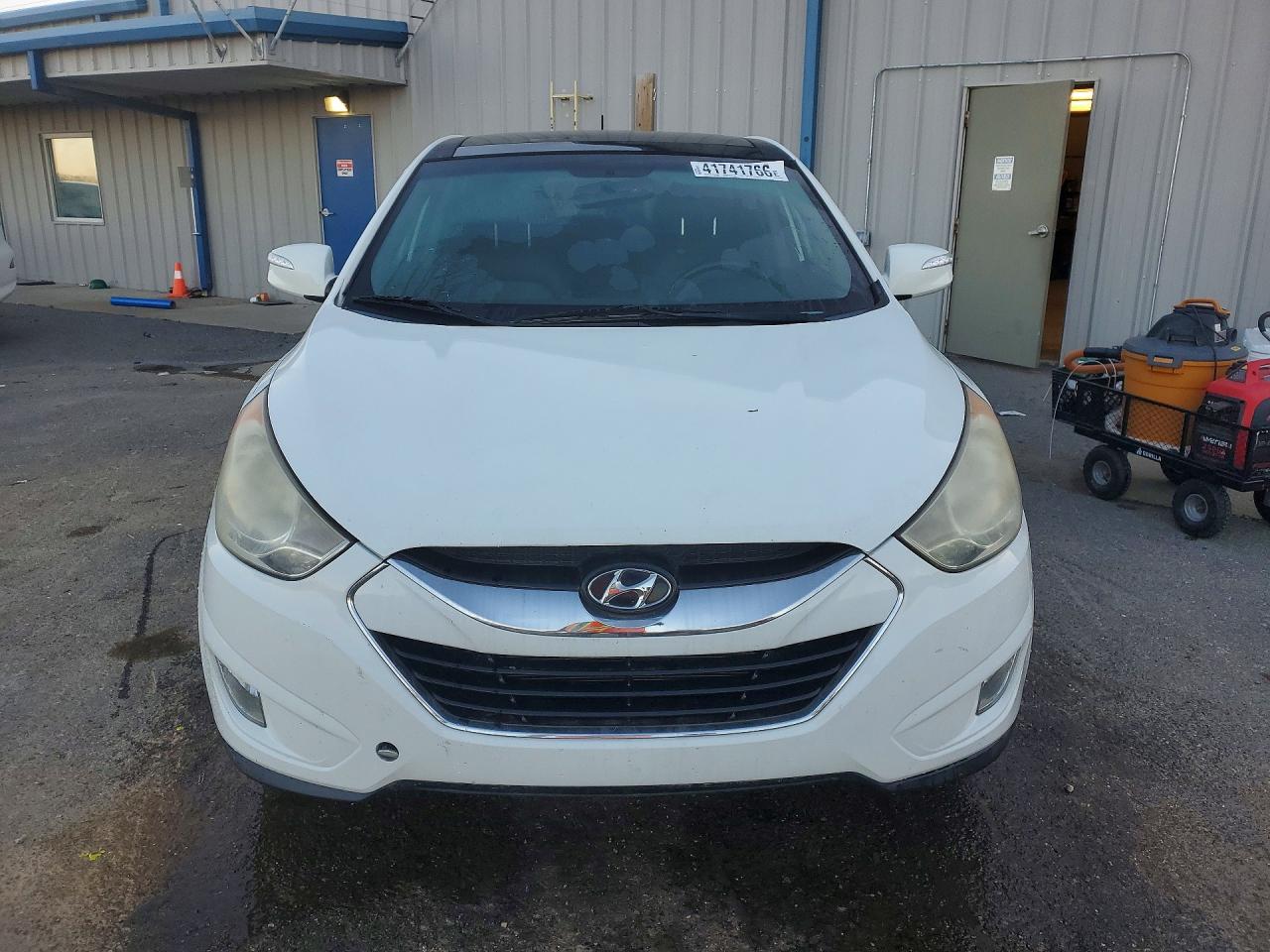 2013 Hyundai Tucson Limited White vin: KM8JU3AC4DU616152