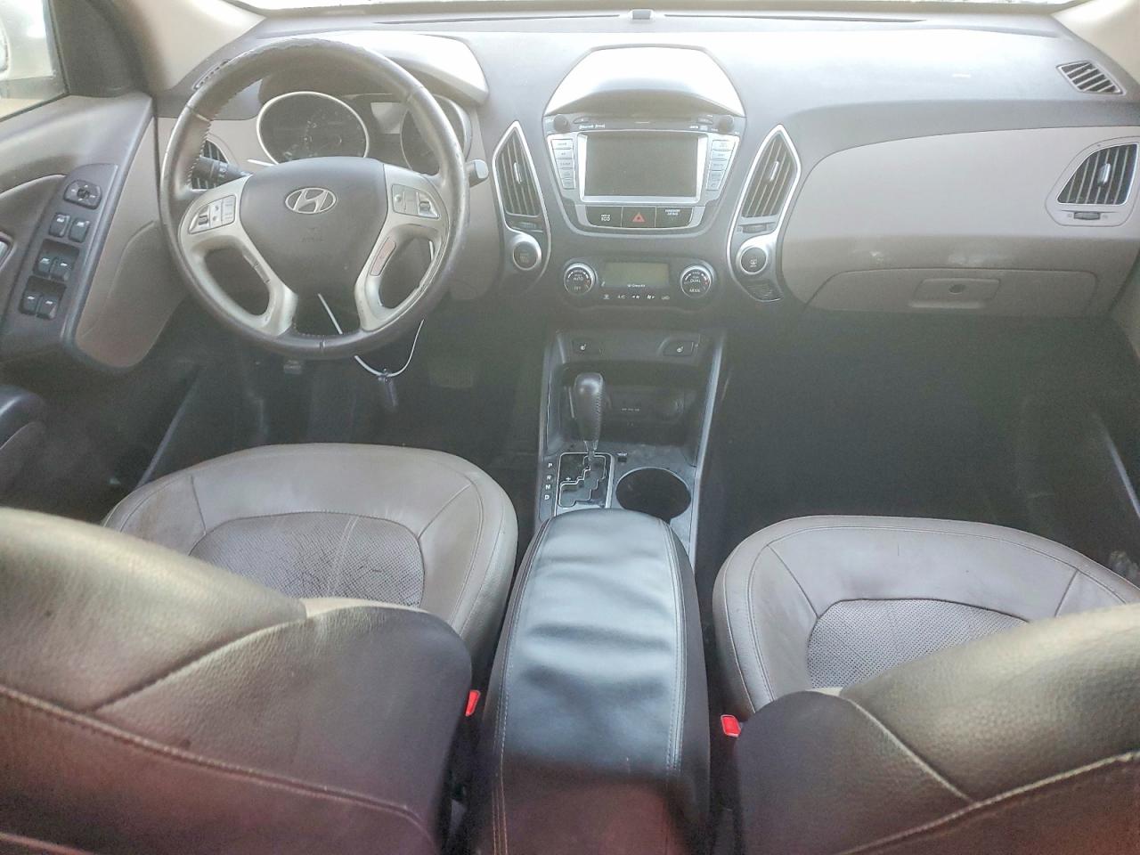 2013 Hyundai Tucson Limited White vin: KM8JU3AC4DU616152
