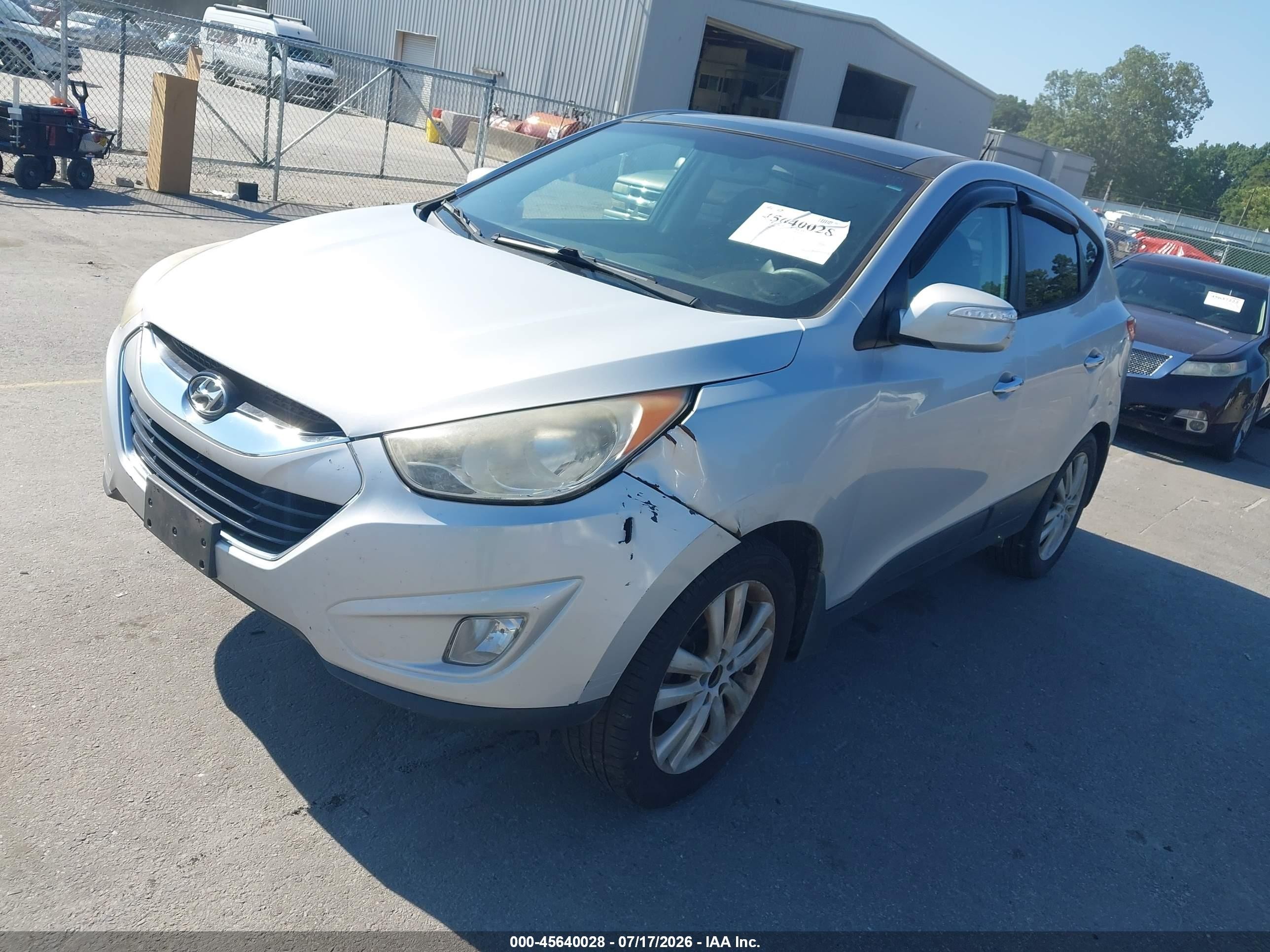2013 Hyundai Tucson Limited Gray vin: KM8JU3AC4DU666159