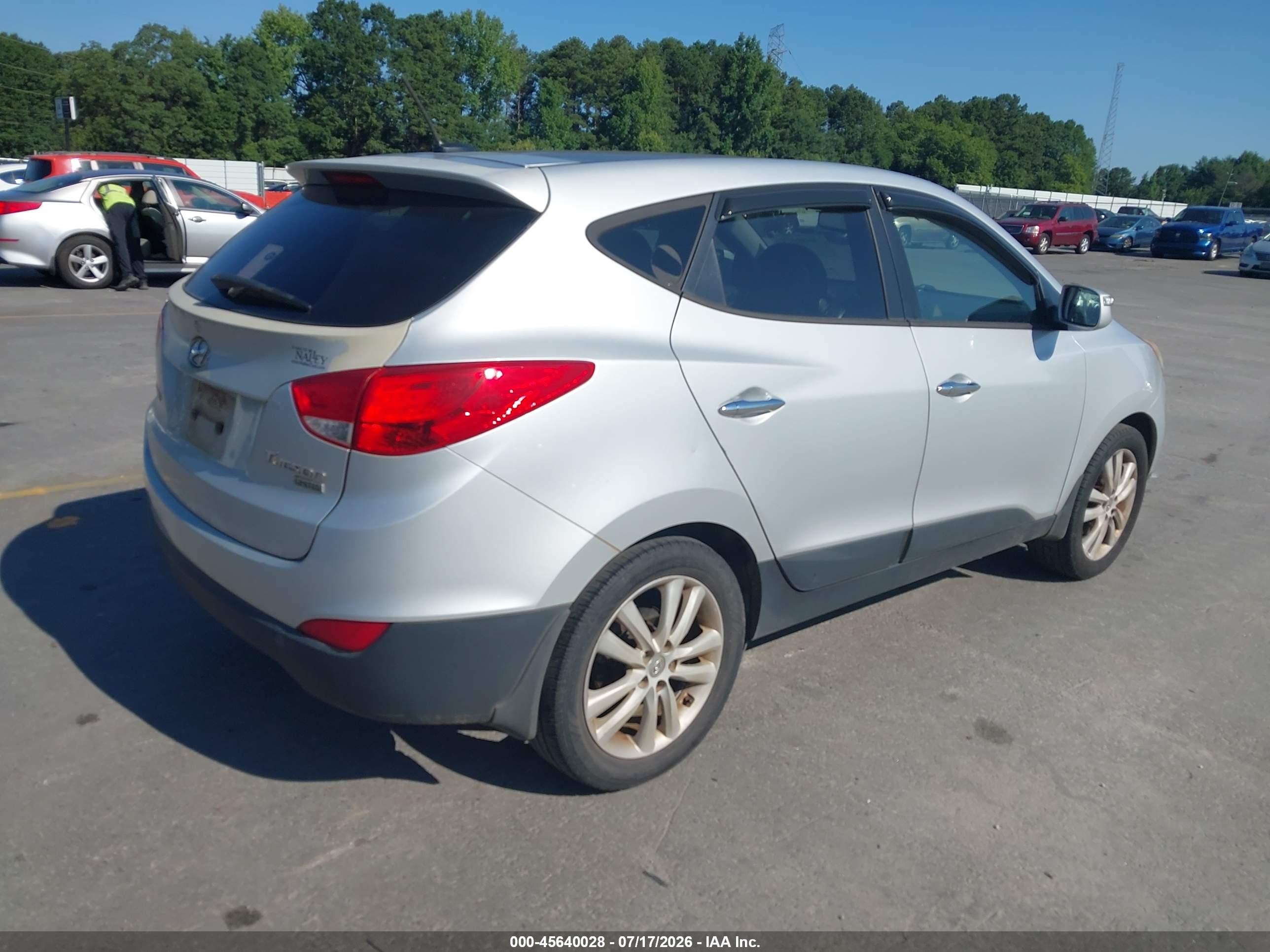 2013 Hyundai Tucson Limited Gray vin: KM8JU3AC4DU666159