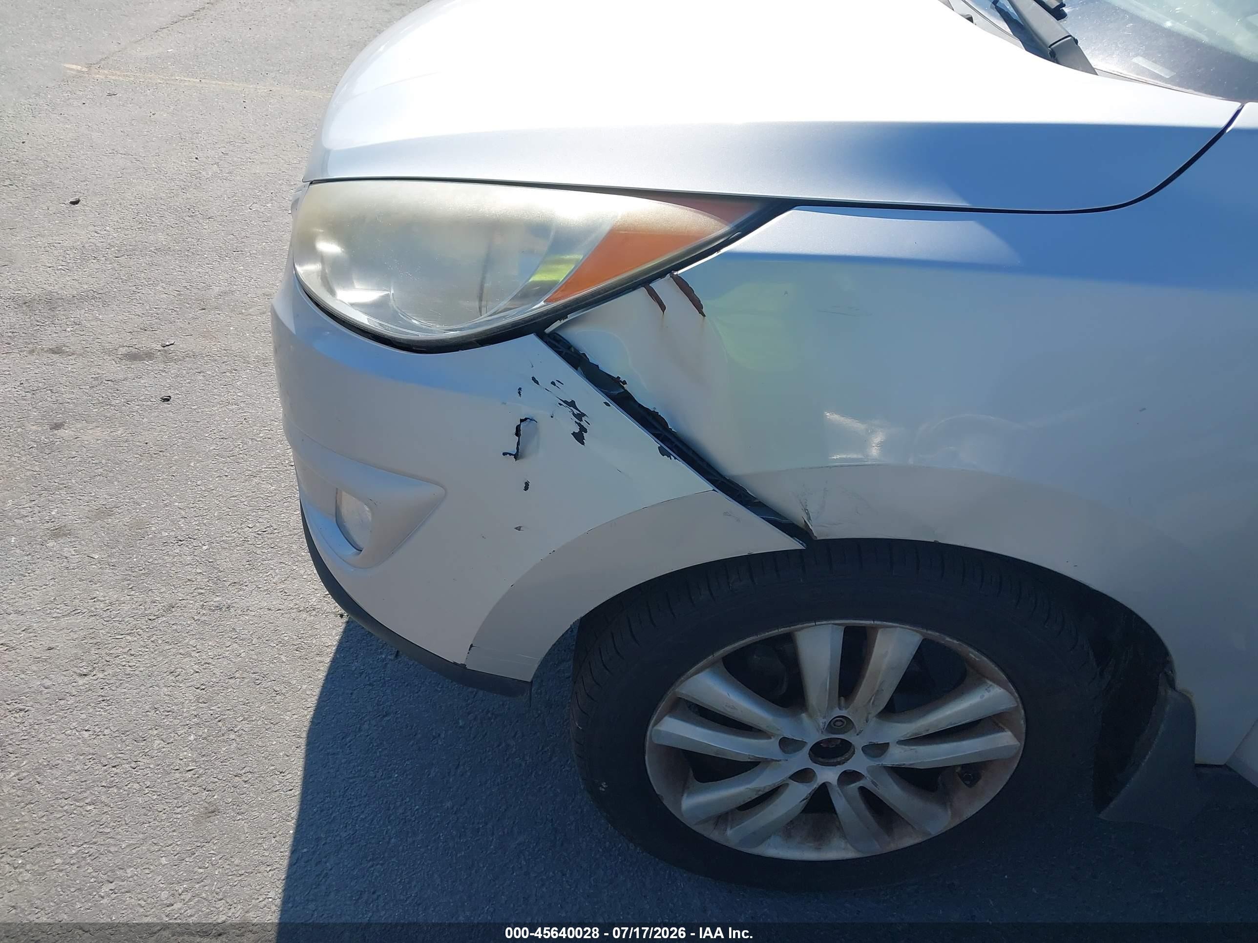 2013 Hyundai Tucson Limited Gray vin: KM8JU3AC4DU666159