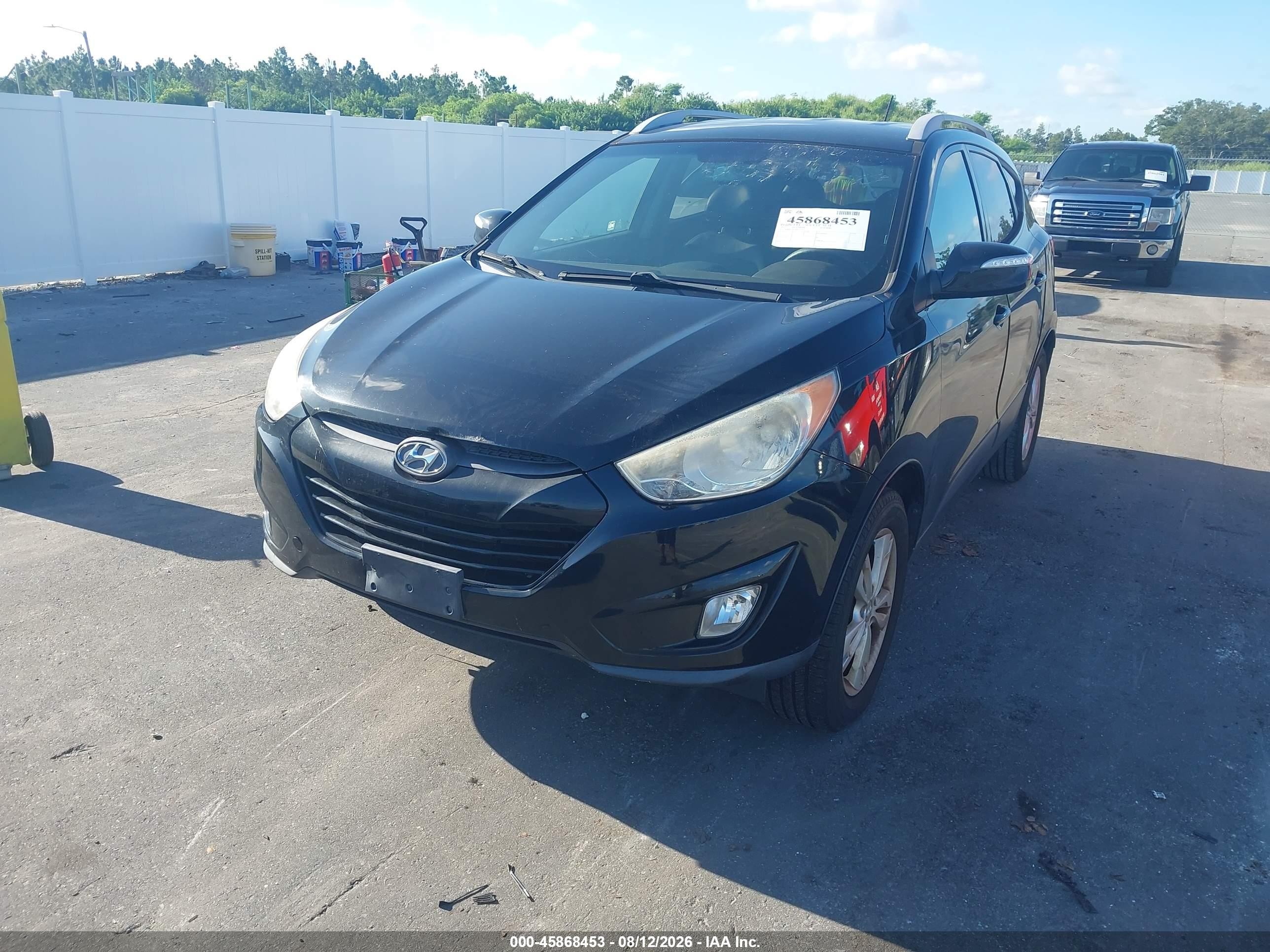 2013 Hyundai Tucson Gls Black vin: KM8JU3AC4DU757657