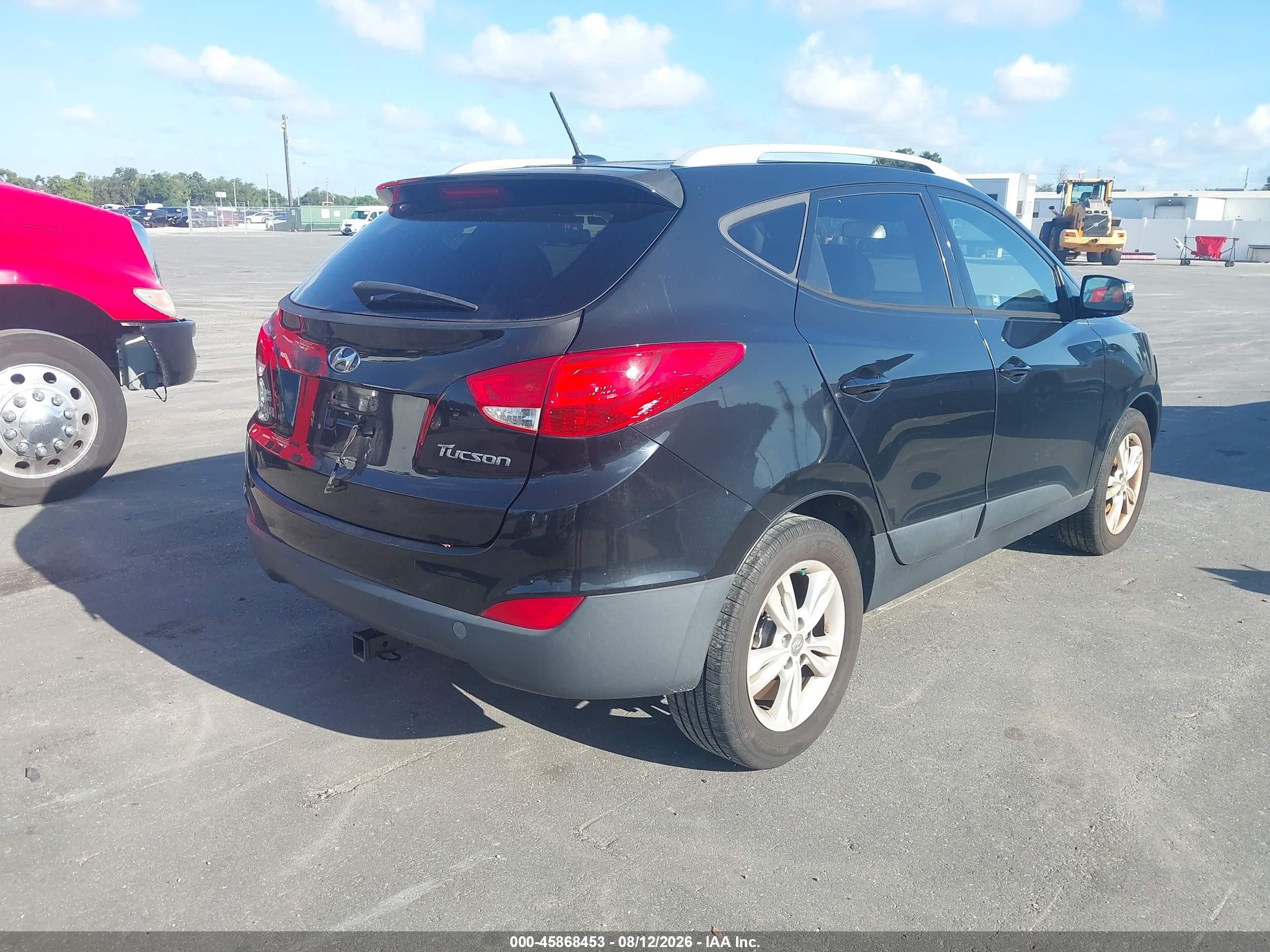 2013 Hyundai Tucson Gls Black vin: KM8JU3AC4DU757657