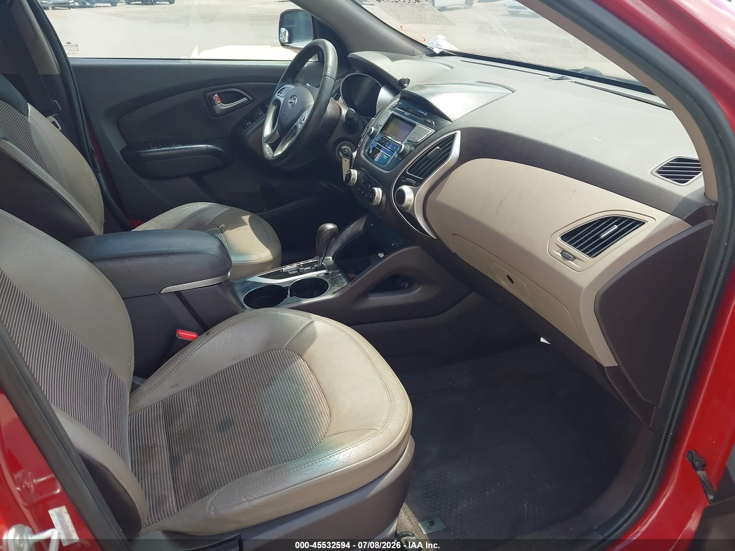 2013 Hyundai Tucson Gls Красный vin: KM8JU3AC4DU772367
