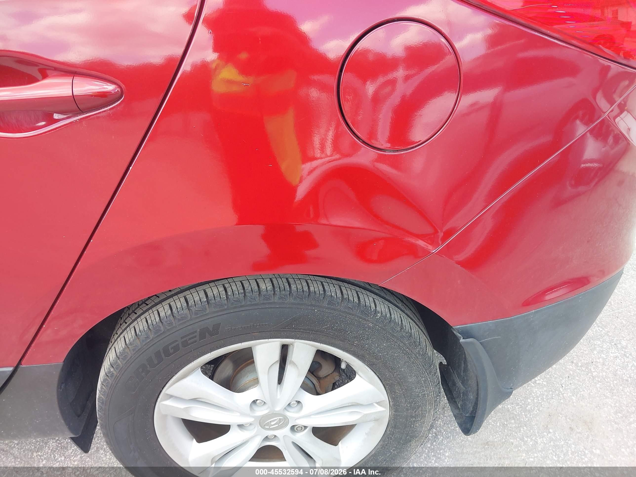 2013 Hyundai Tucson Gls Красный vin: KM8JU3AC4DU772367