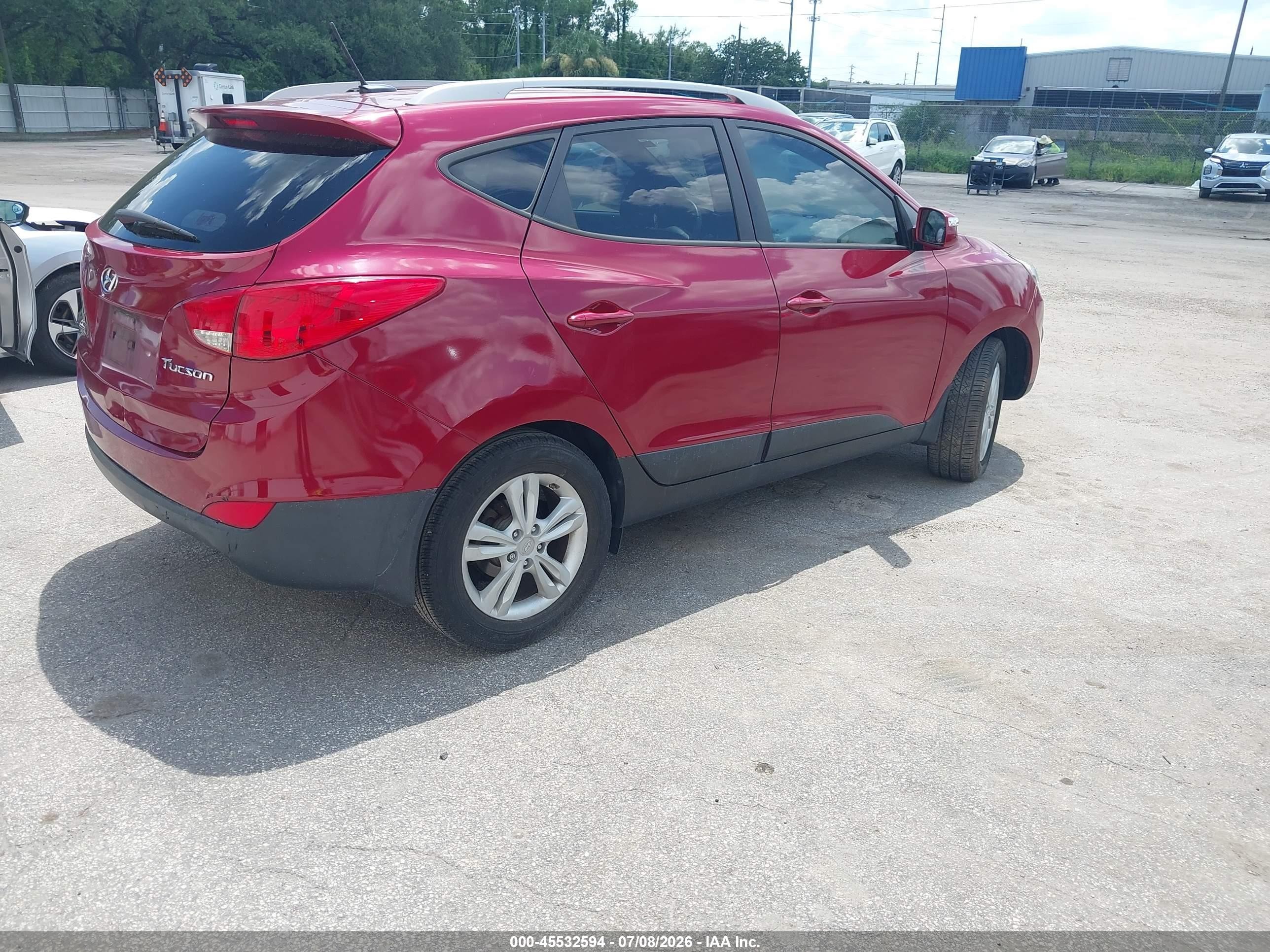 2013 Hyundai Tucson Gls Красный vin: KM8JU3AC4DU772367