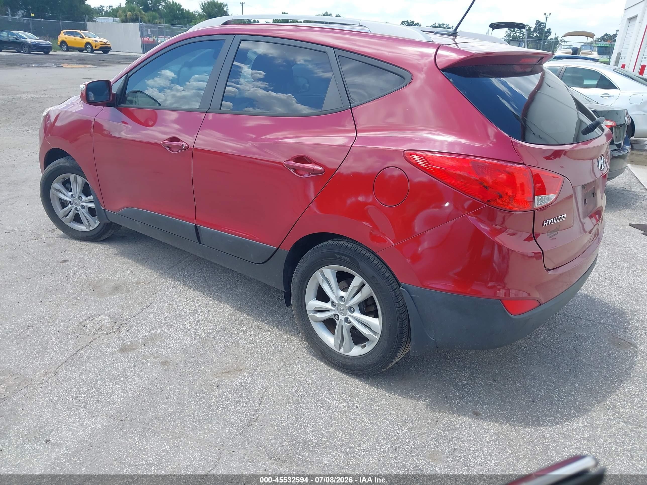 2013 Hyundai Tucson Gls Красный vin: KM8JU3AC4DU772367